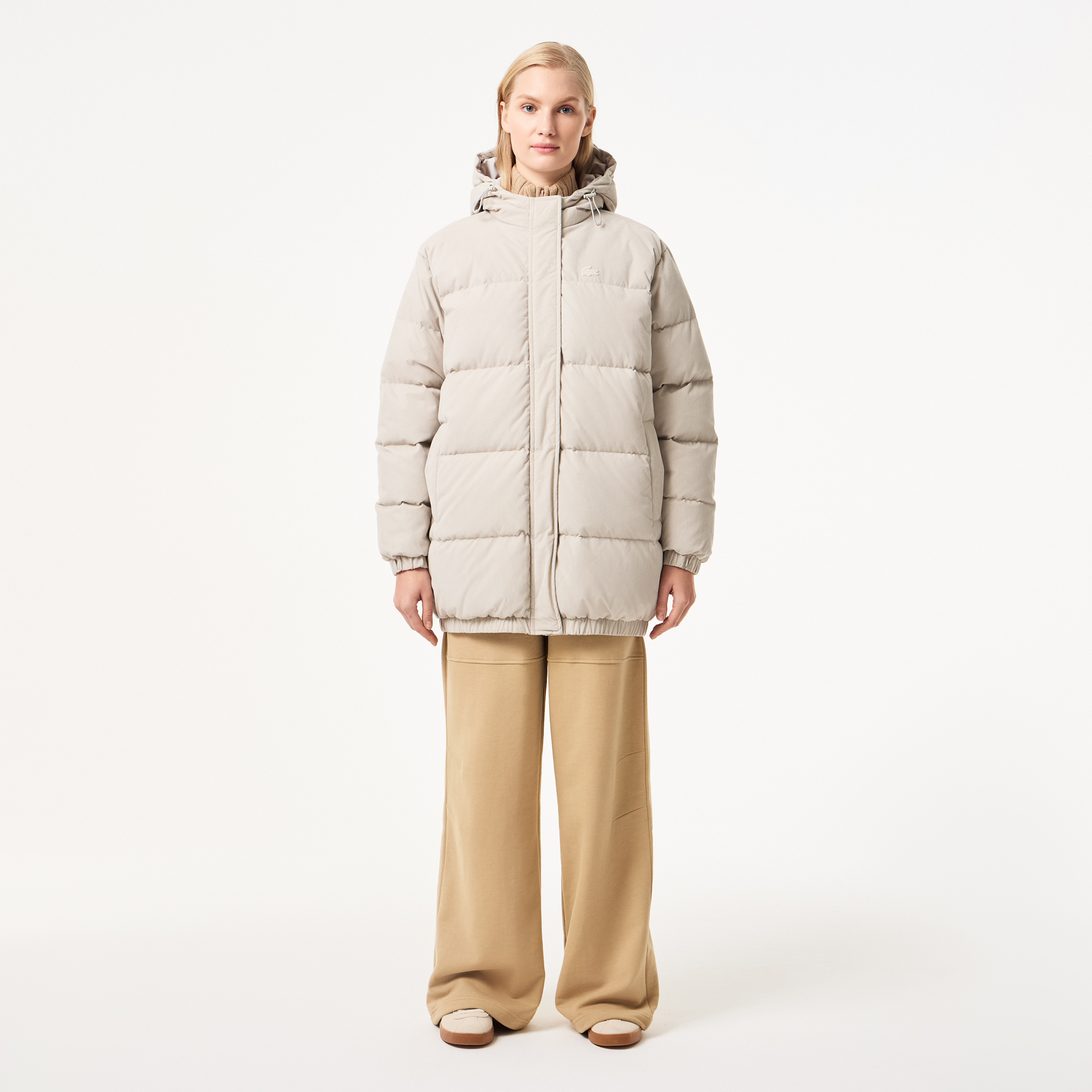 

Женская куртка Lacoste с капюшоном, Серый