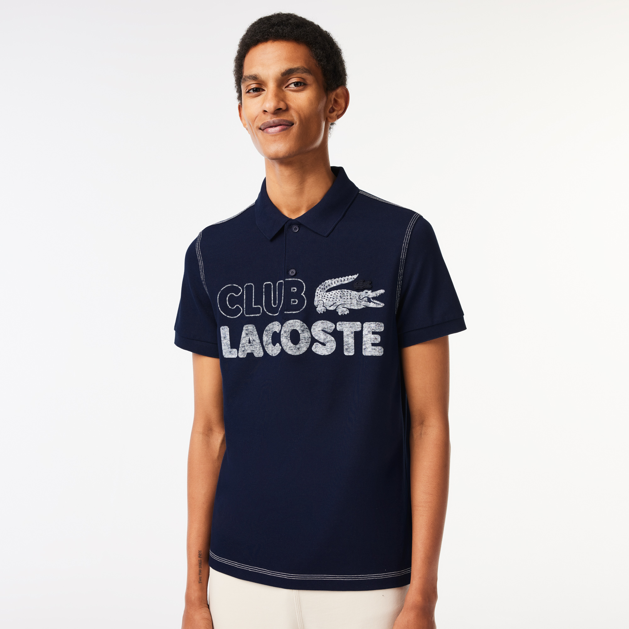 

Мужское поло Lacoste из органического хлопка, Синий