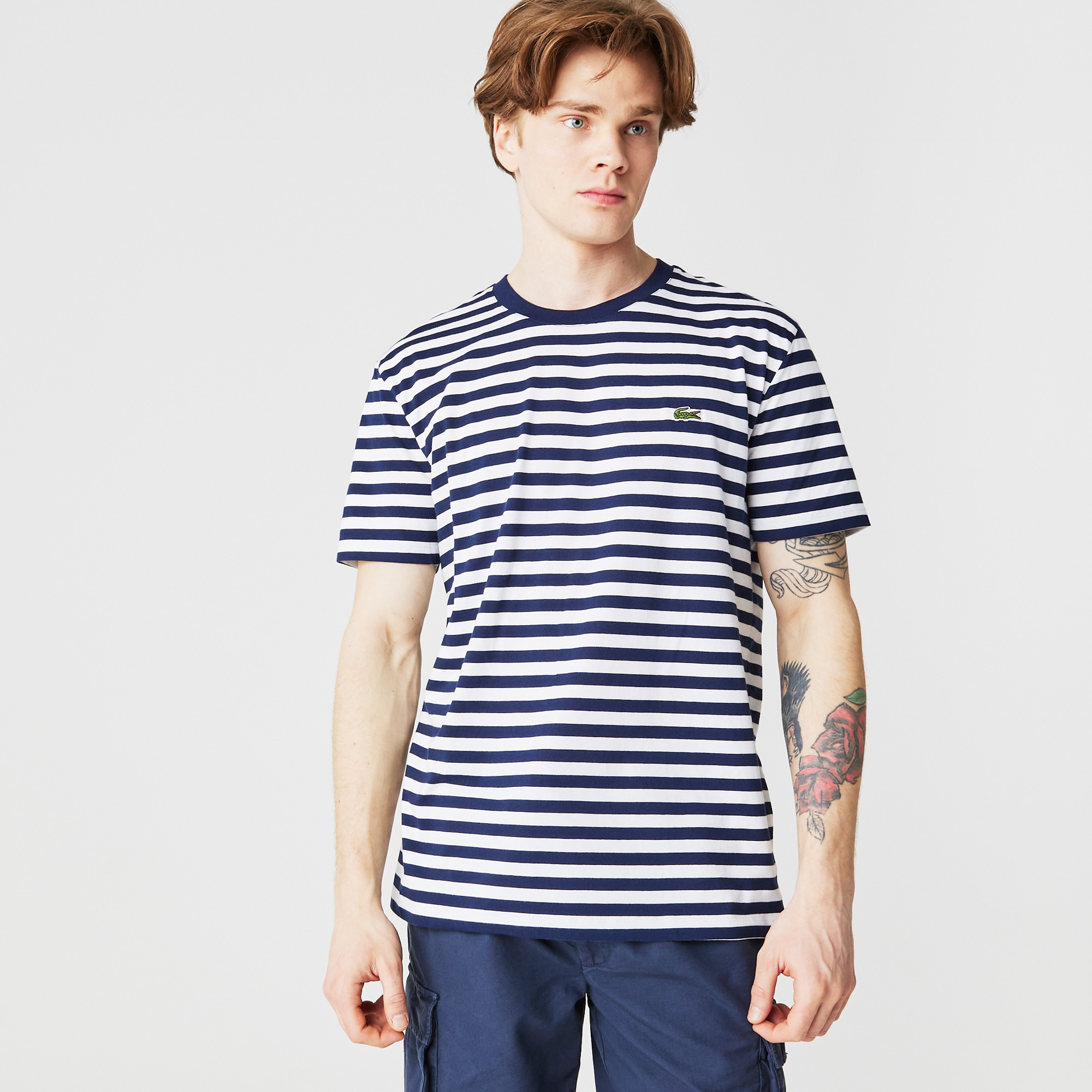 

Мужская футболка Lacoste приталенного кроя, Синий