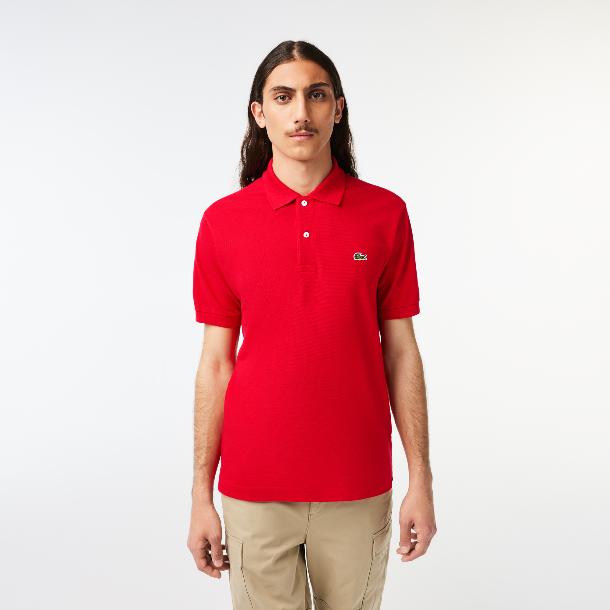 

Мужское поло Lacoste L1212 Classic Fit, Красный