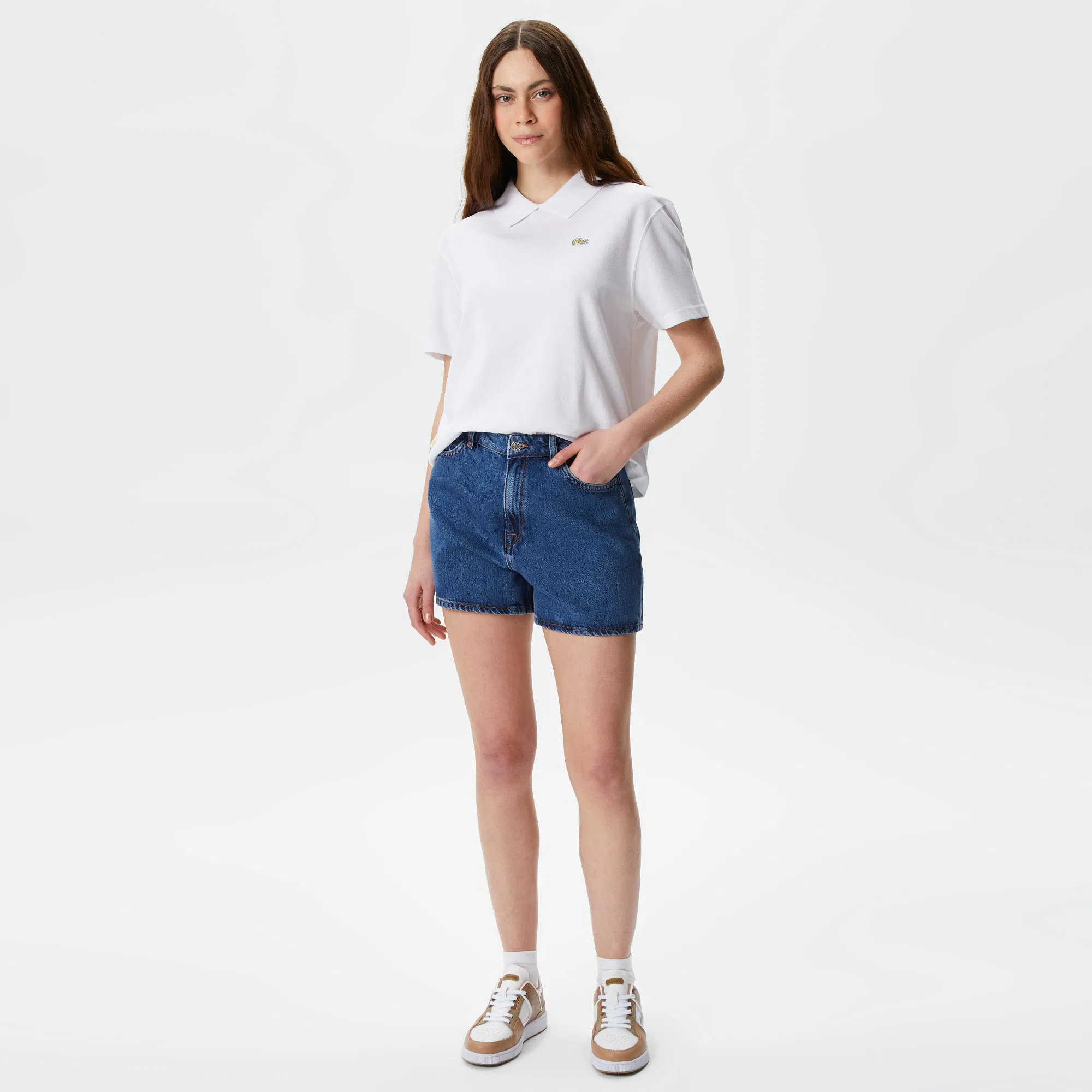 Джинсовые шорты Lacoste, голубой, арт. FF0450