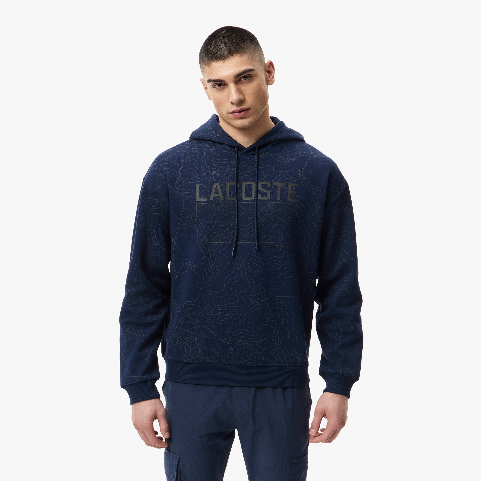 Худи Lacoste OVERSIZE FIT, синий, арт. SH2604R