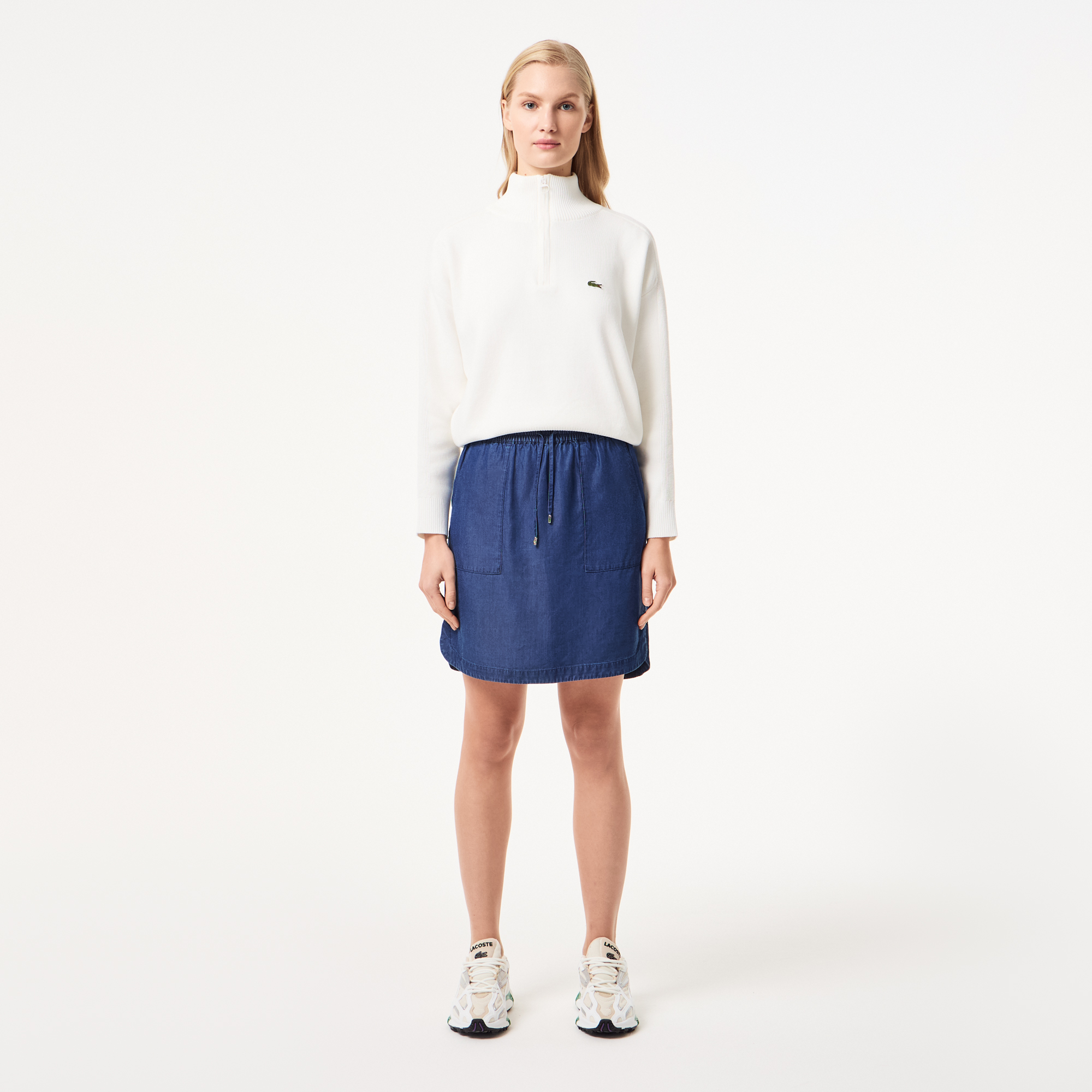 

Женская юбка Lacoste с карманами, Синий