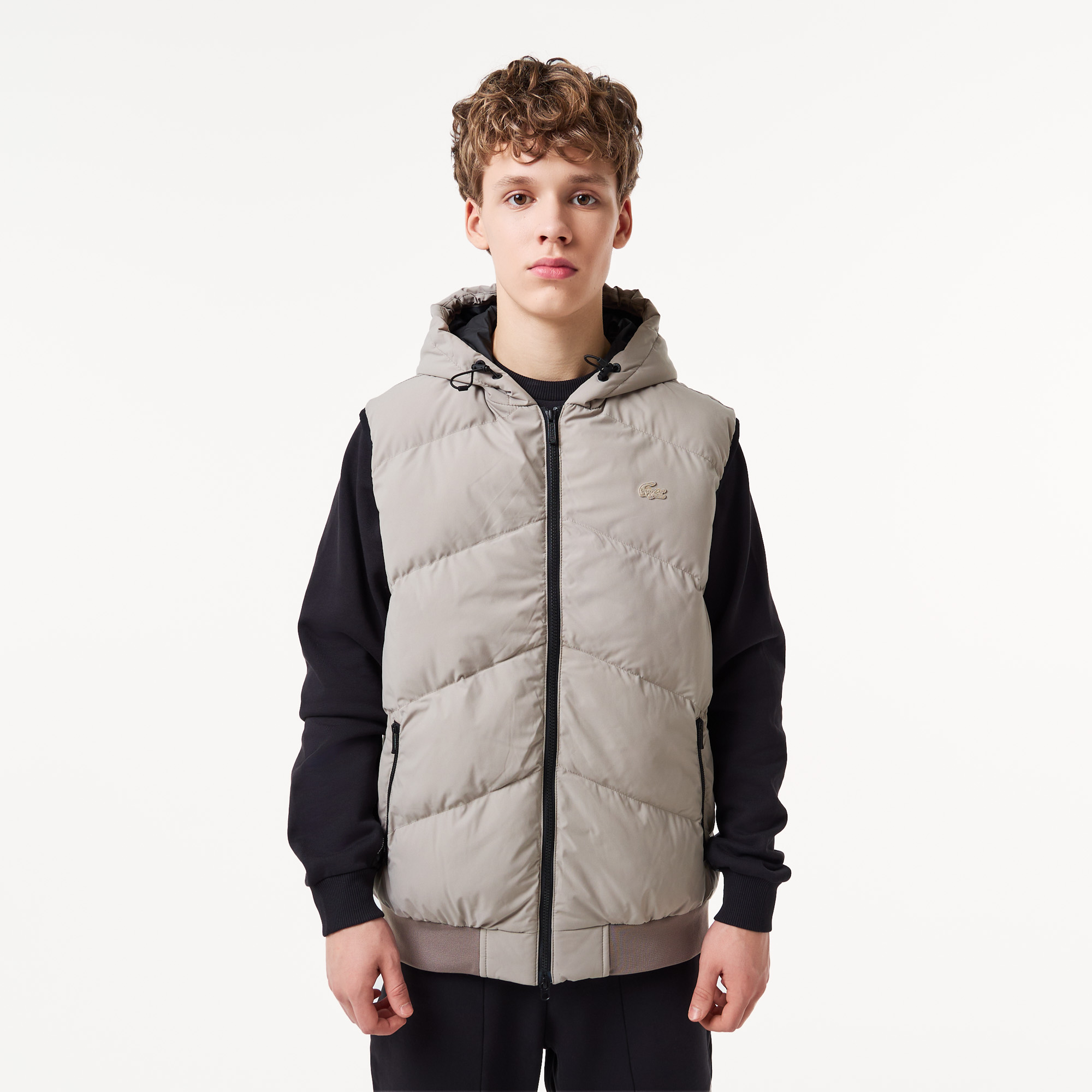 

Мужской жилет Lacoste приталенного кроя, Серый