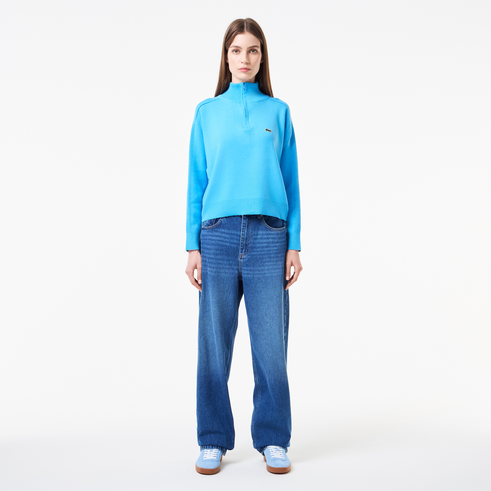 

Женские прямые джинсы Lacoste, Синий