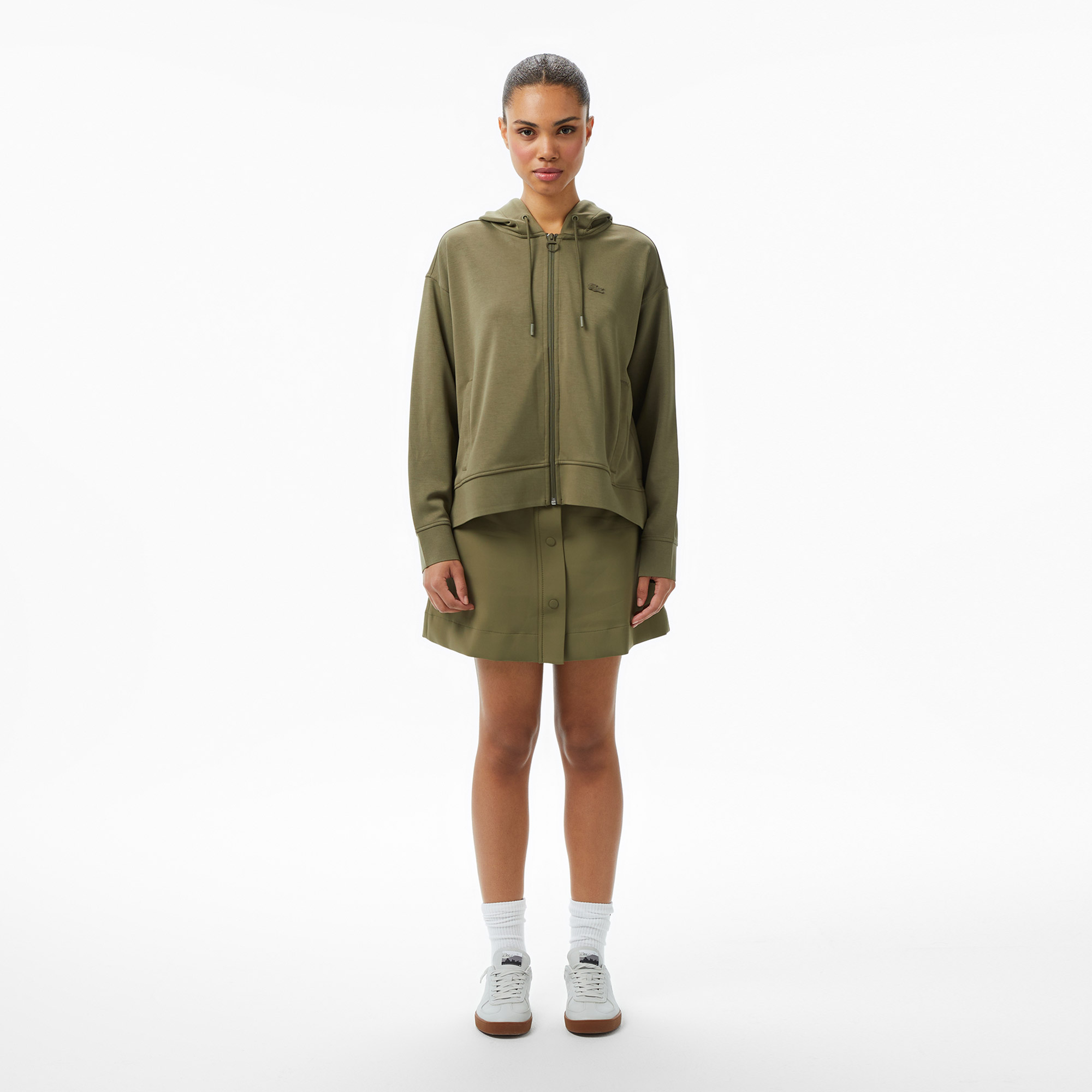 Юбка Lacoste классического кроя, хаки, арт. JF2606