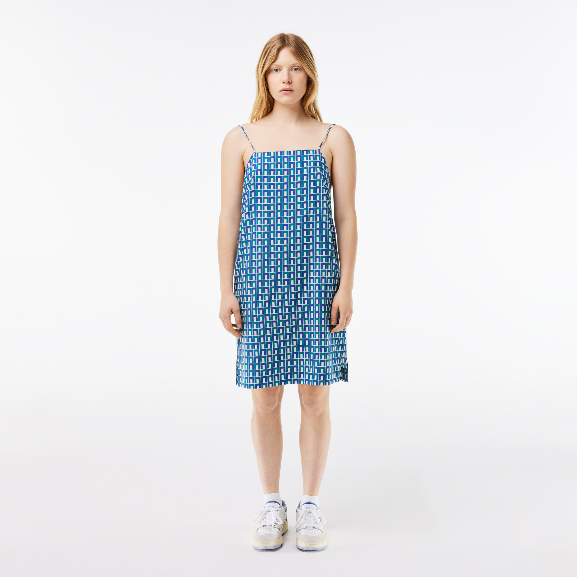 

Женское хлопковое платье Lacoste Graphic, Многоцветный