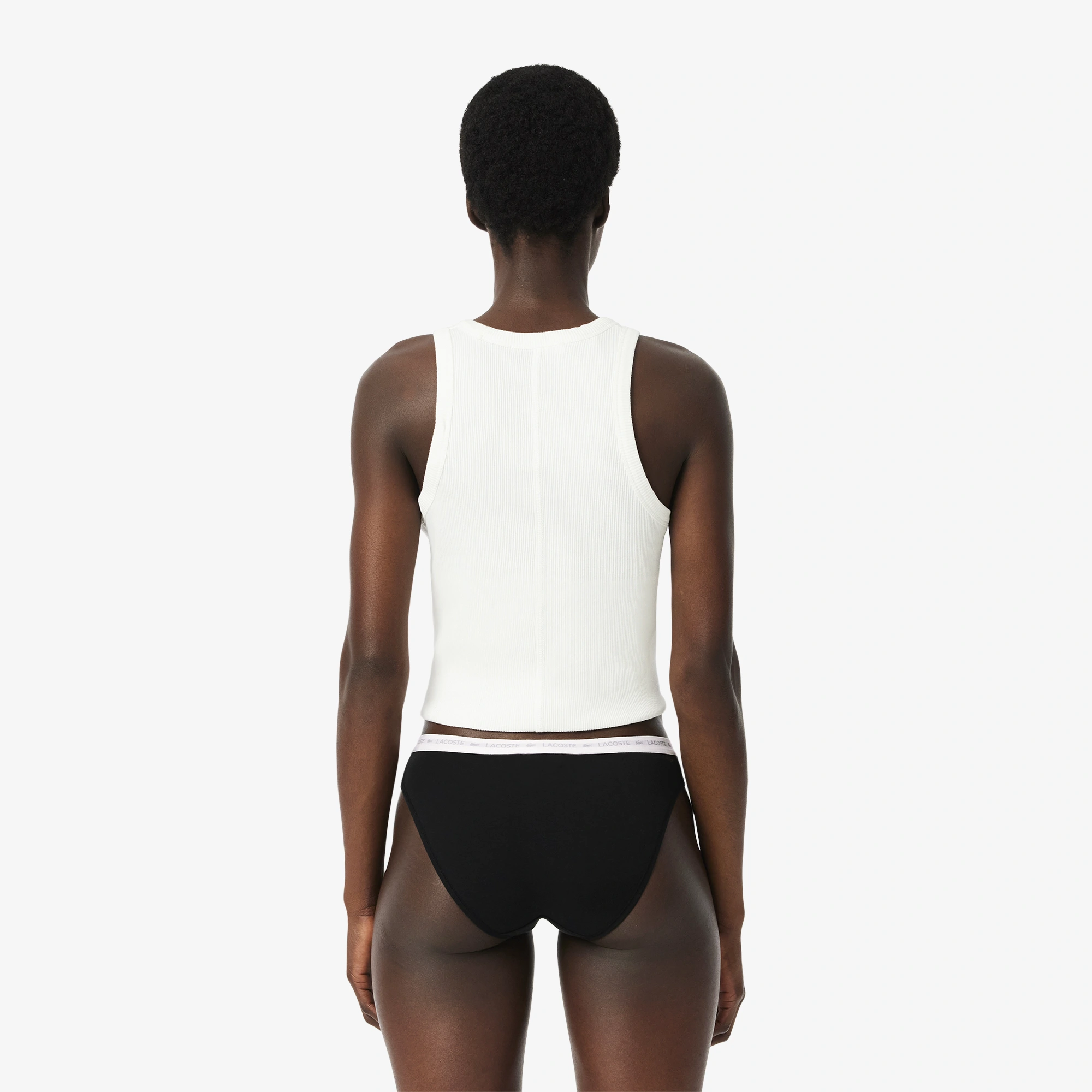 Женские трусы Lacoste из эластичного хлопка (3ед.) 2