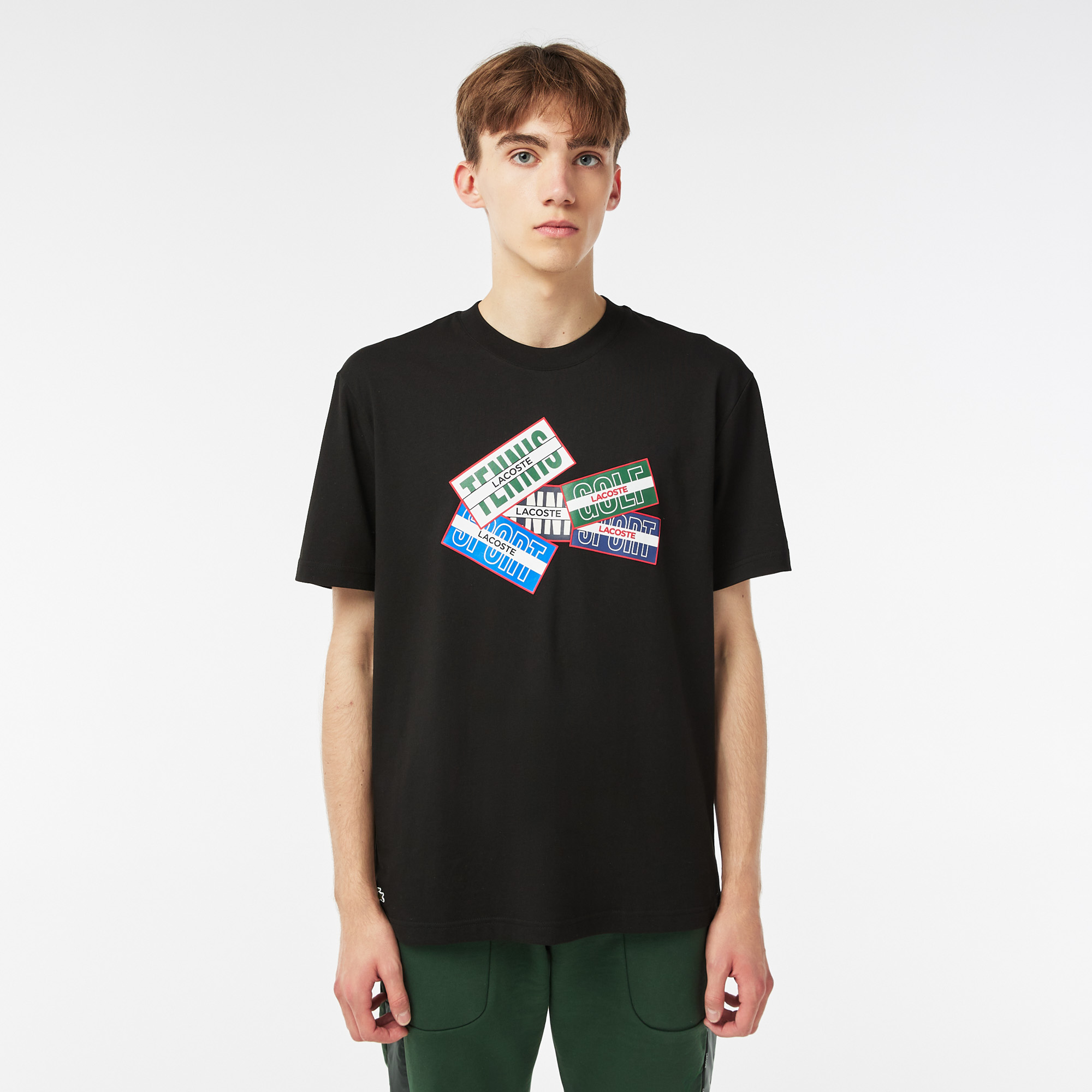 Футболка мужская Lacoste, черный, арт. TH2401