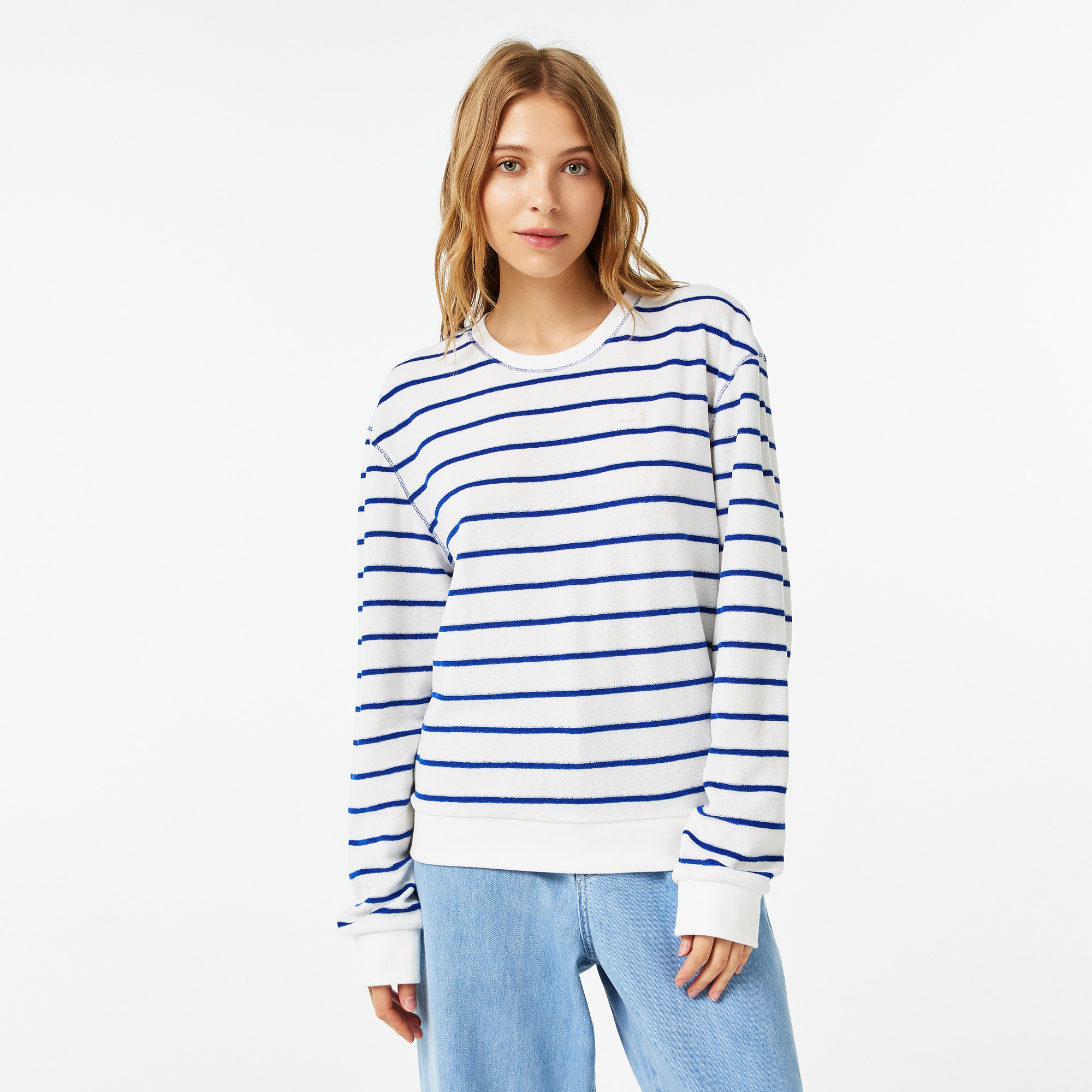 

Женская толстовка Lacoste с круглым воротом, Белый