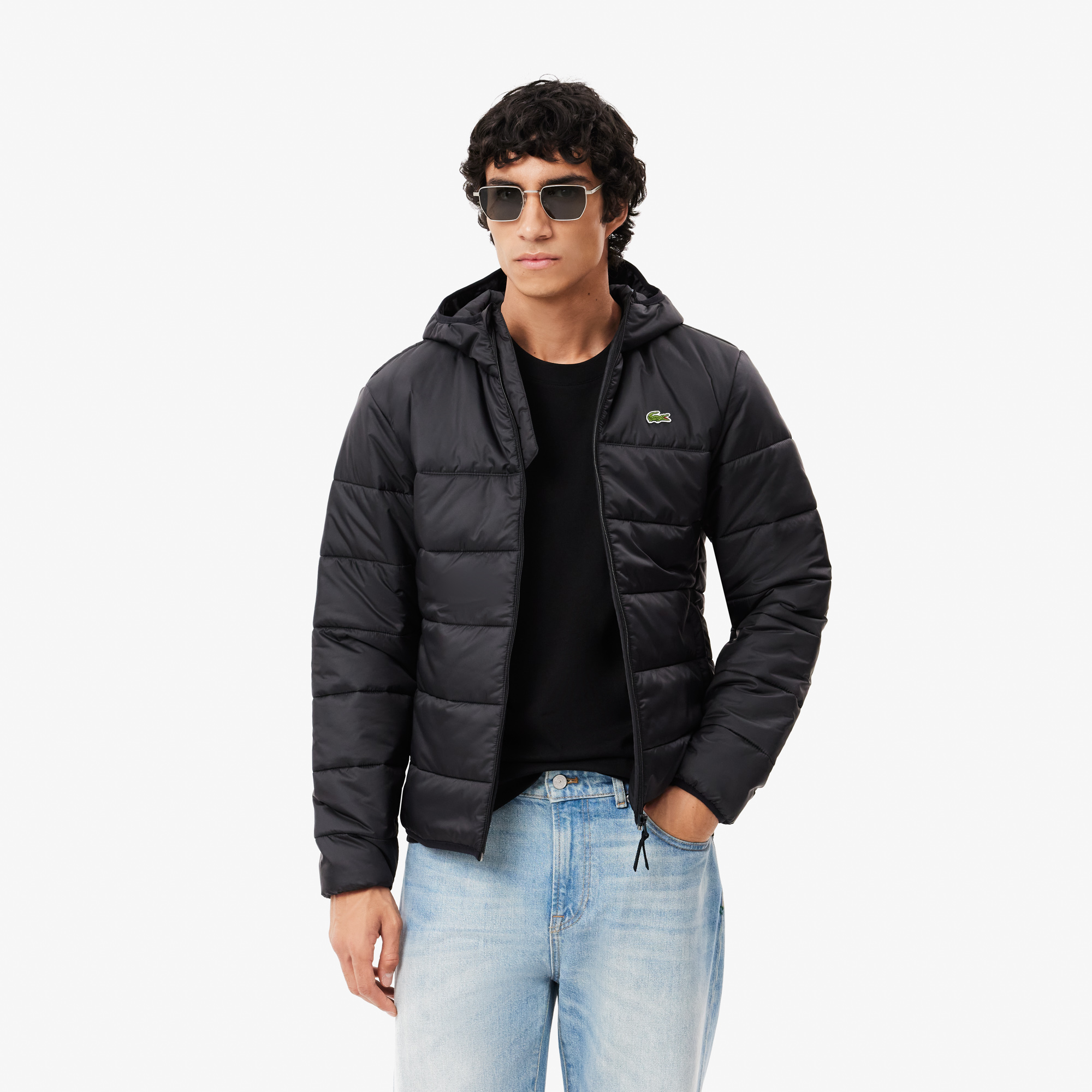 Мужская водоотталкивающая стеганая куртка-пуховик Lacoste