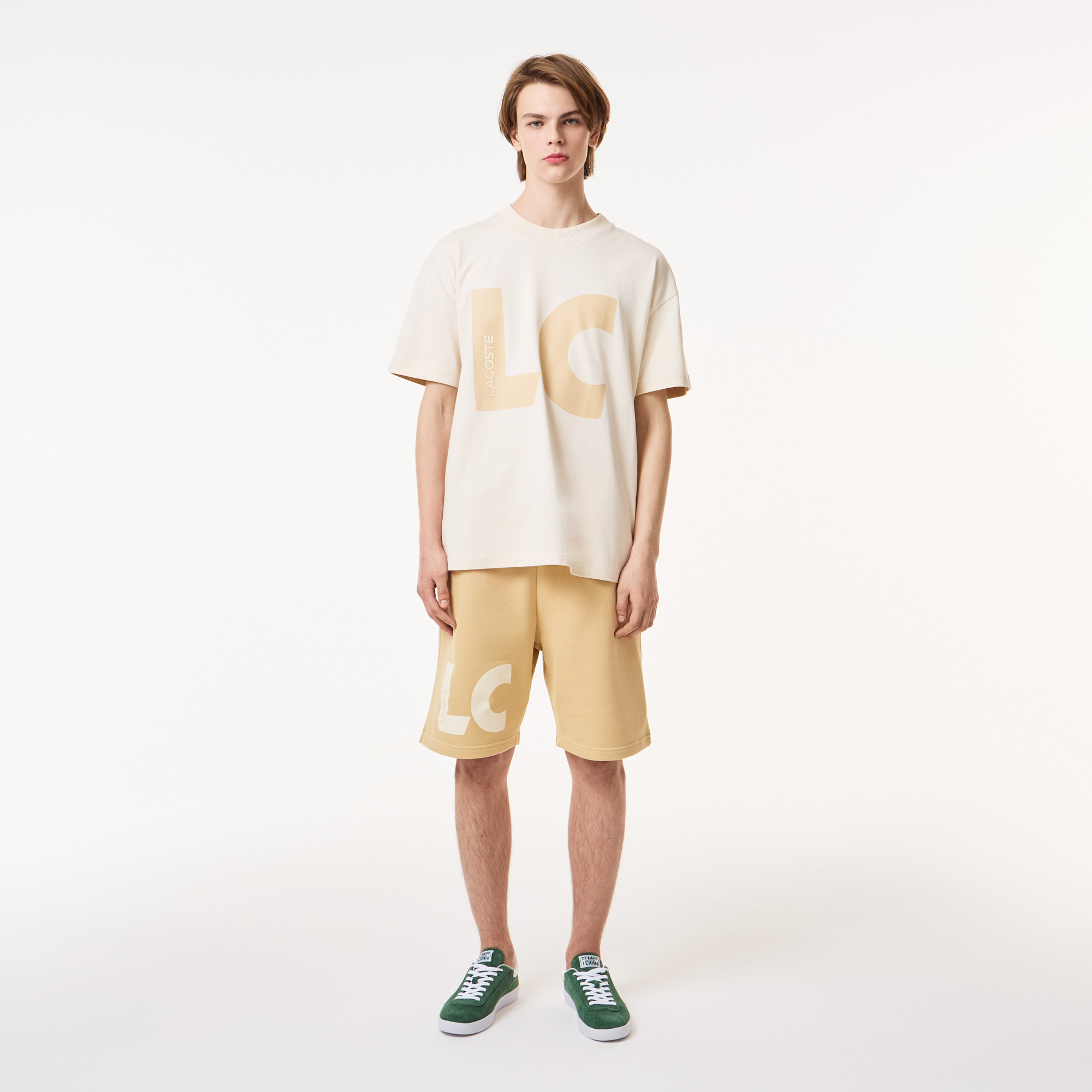 Мужские шорты Lacoste Relaxed Fit, бежевый, арт. GH0420