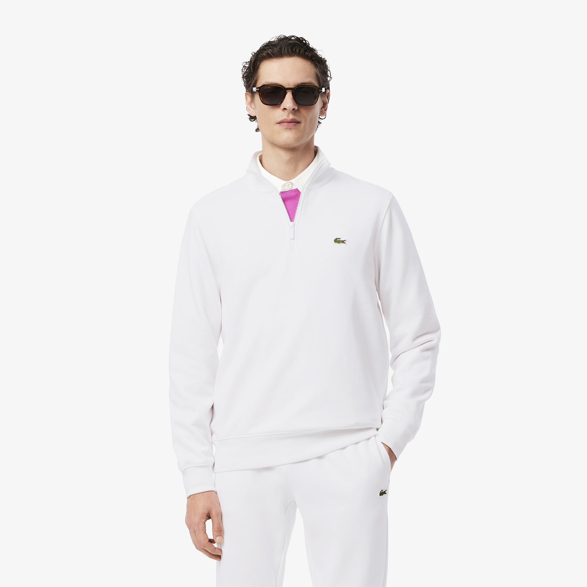 Мужская толстовка Lacoste, белый, арт. SH9774