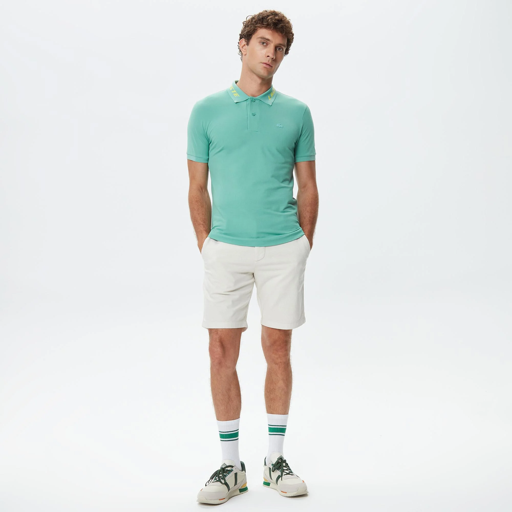 Мужские шорты Lacoste Slim Fit, белый, арт. FH0311