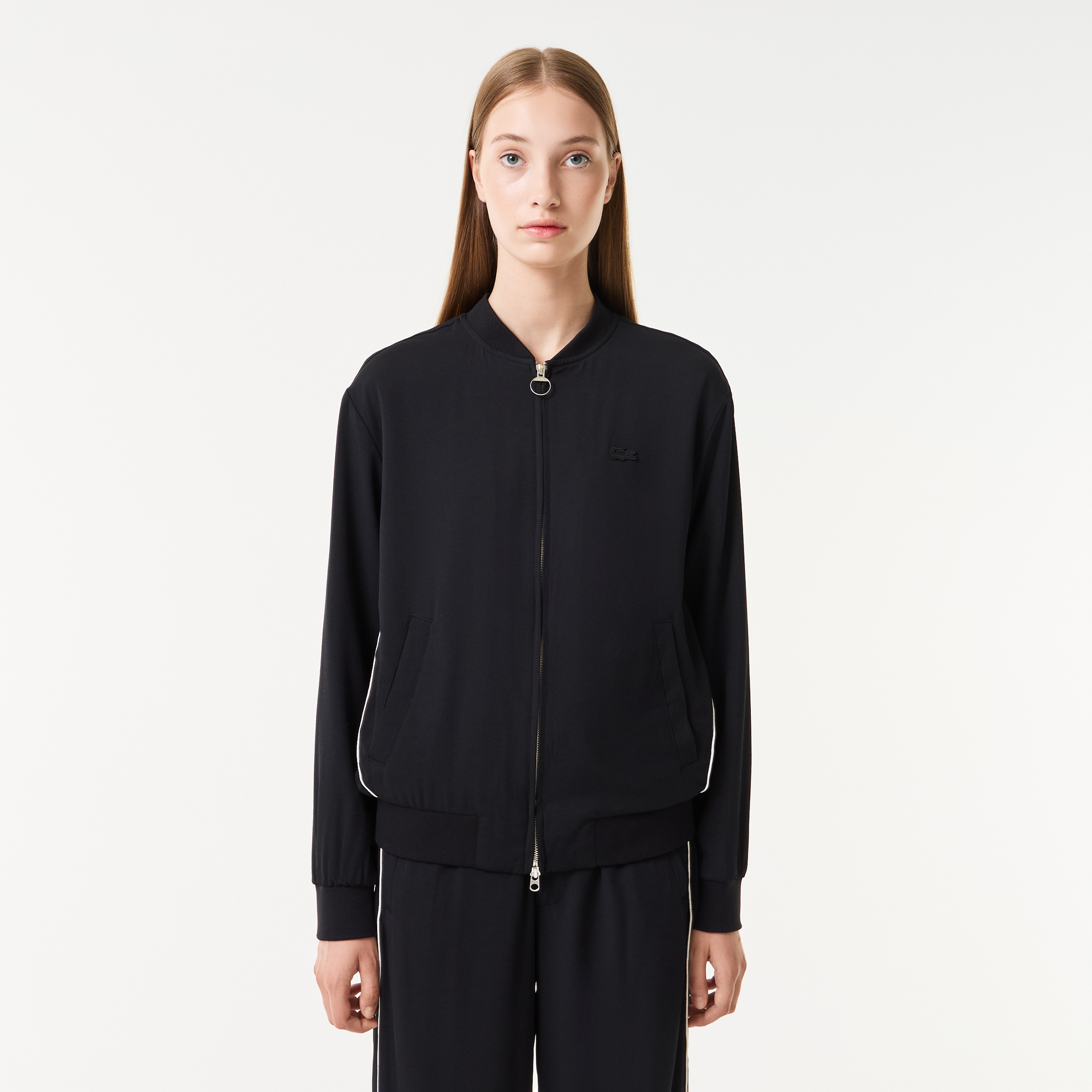 Женская куртка-бомбер Lacoste, черный, арт. BF0407