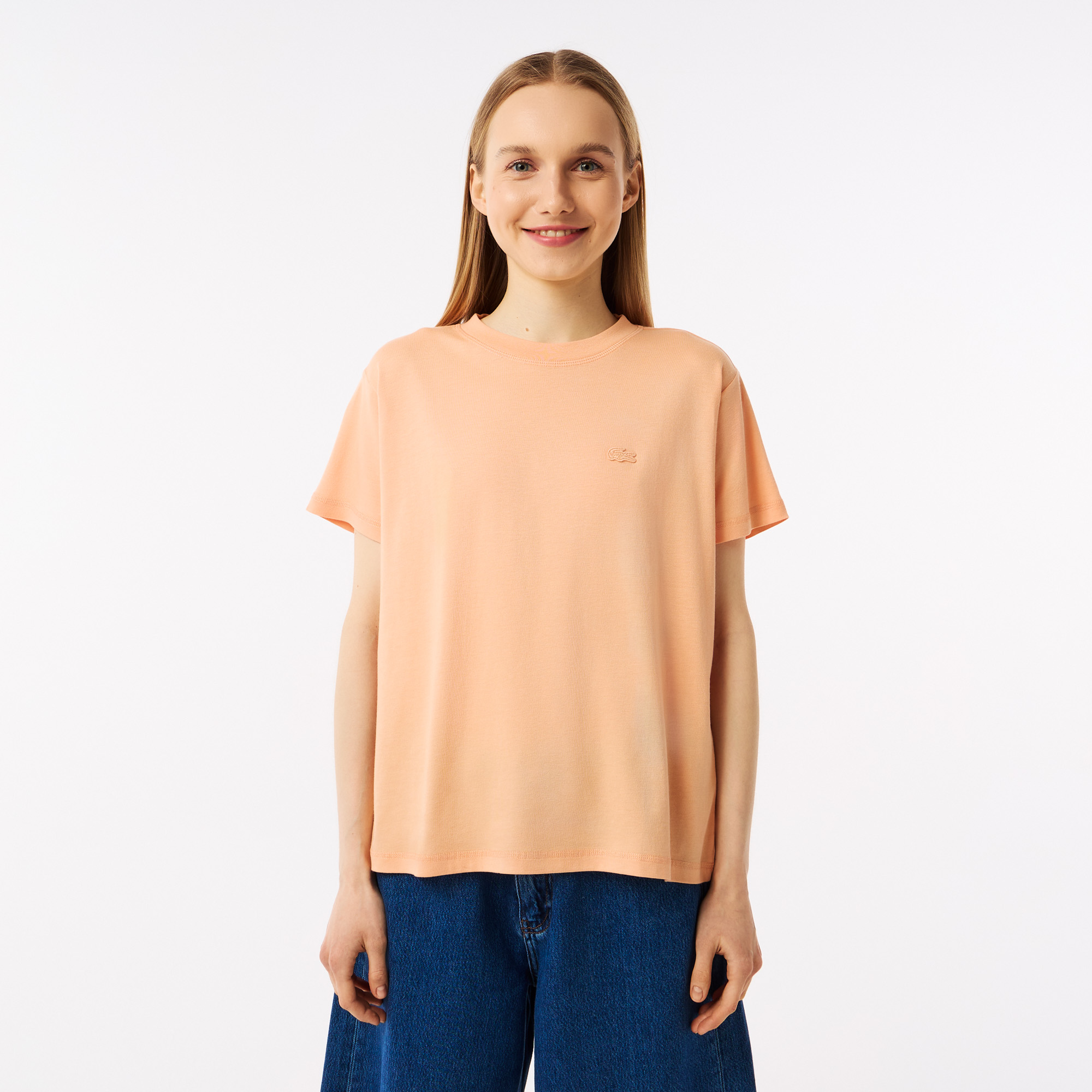 

Женская футболка Lacoste SPORT из органического хлопка, Оранжевый