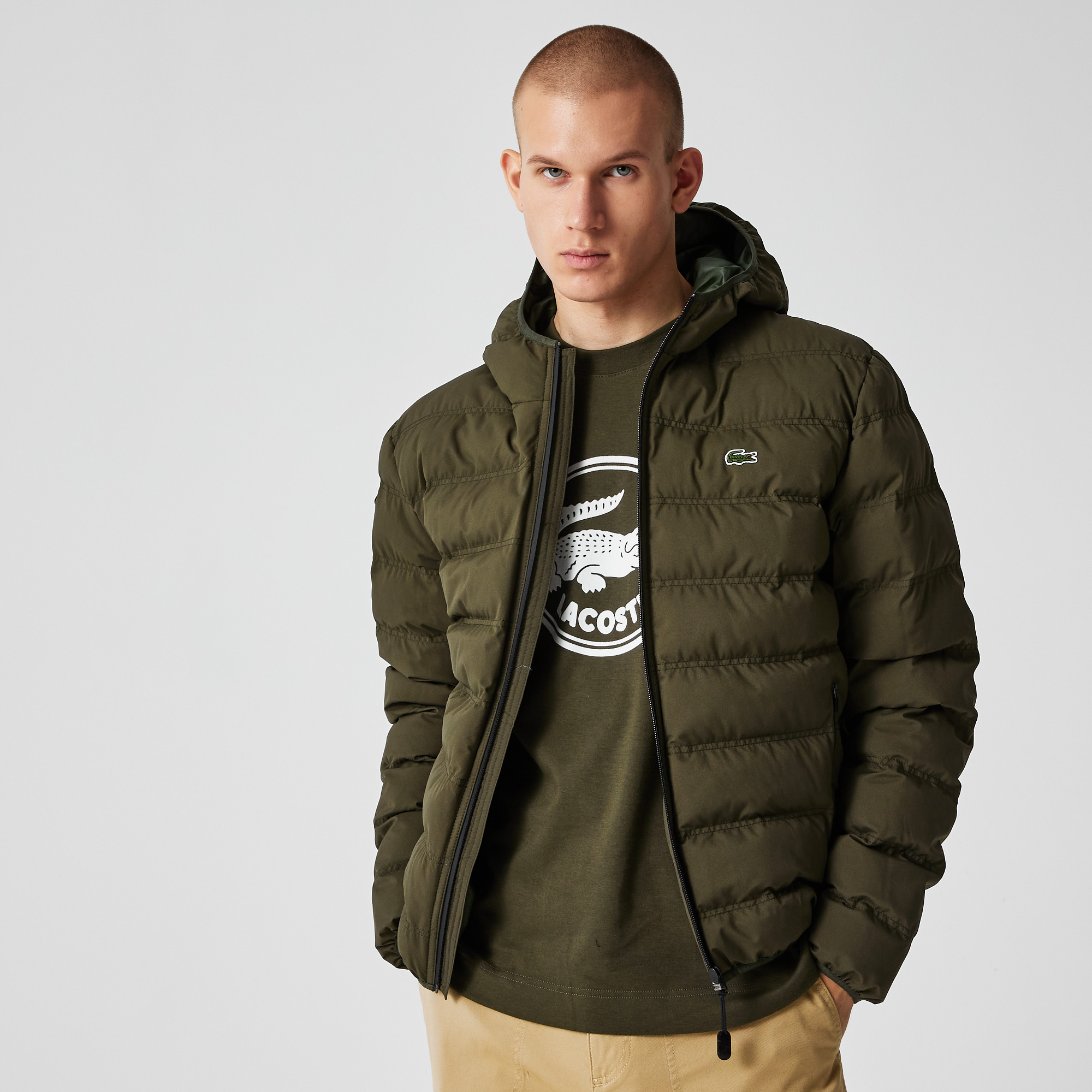 

Мужская куртка Lacoste повседневного кроя, Зелёный