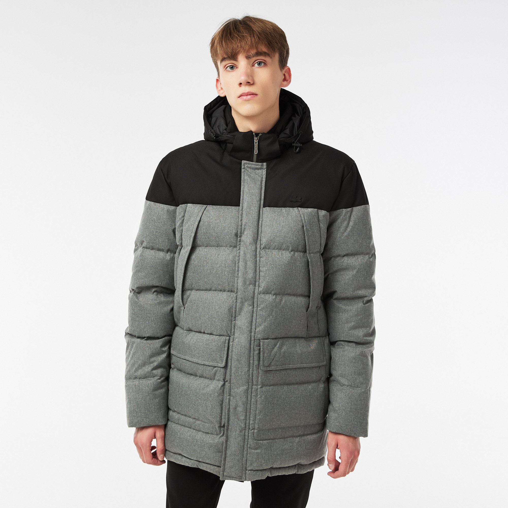 Мужская утепленная куртка Lacoste, серый, арт. BH2310R