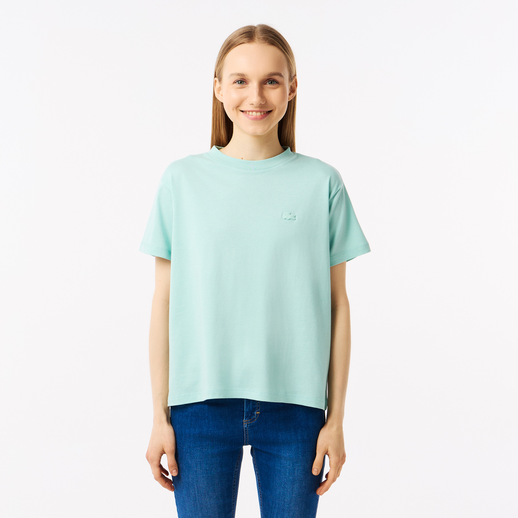 

Женская футболка Lacoste SPORT из органического хлопка, Зелёный