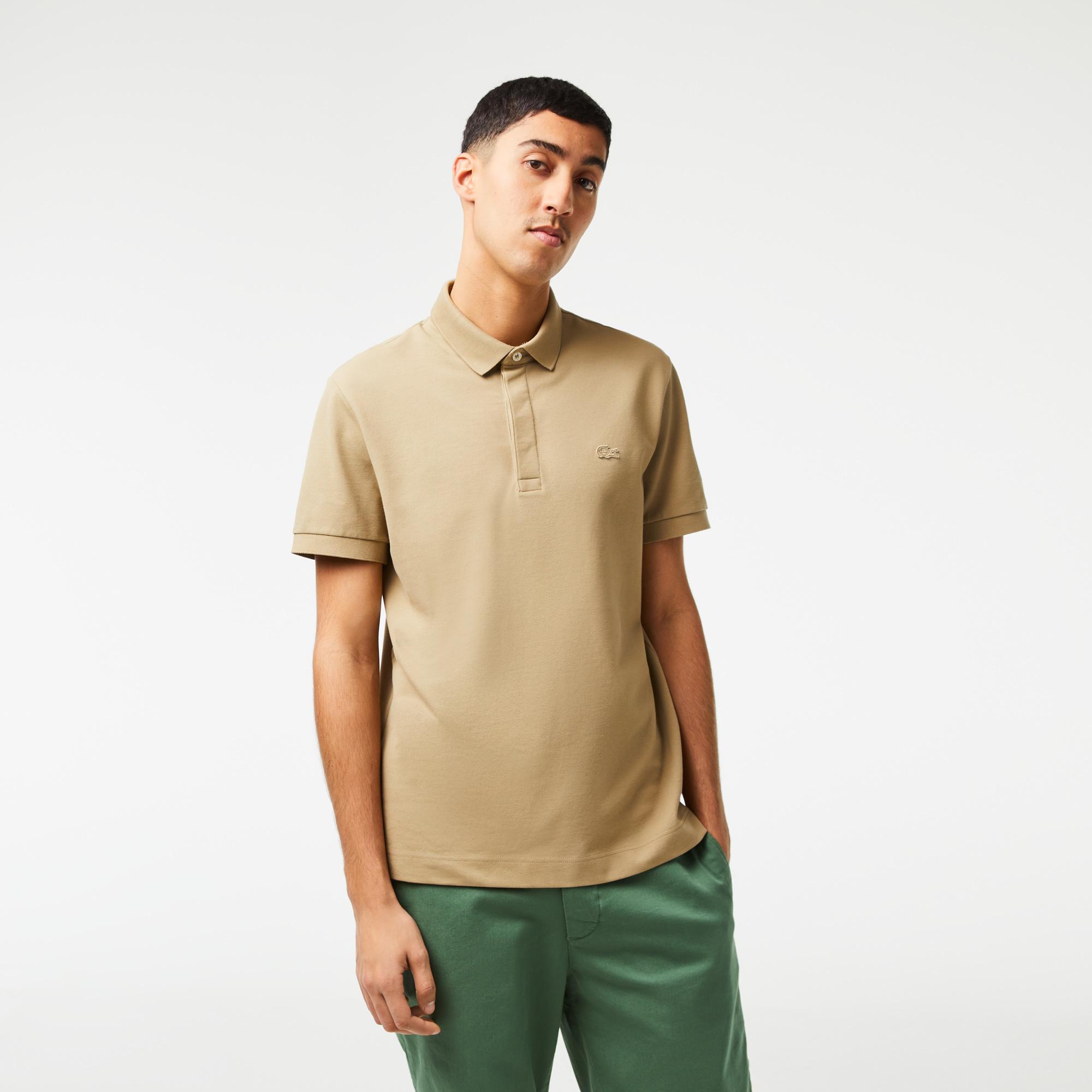 Мужское поло Lacoste PARIS Regular Fit, бежевый, арт. PH5522