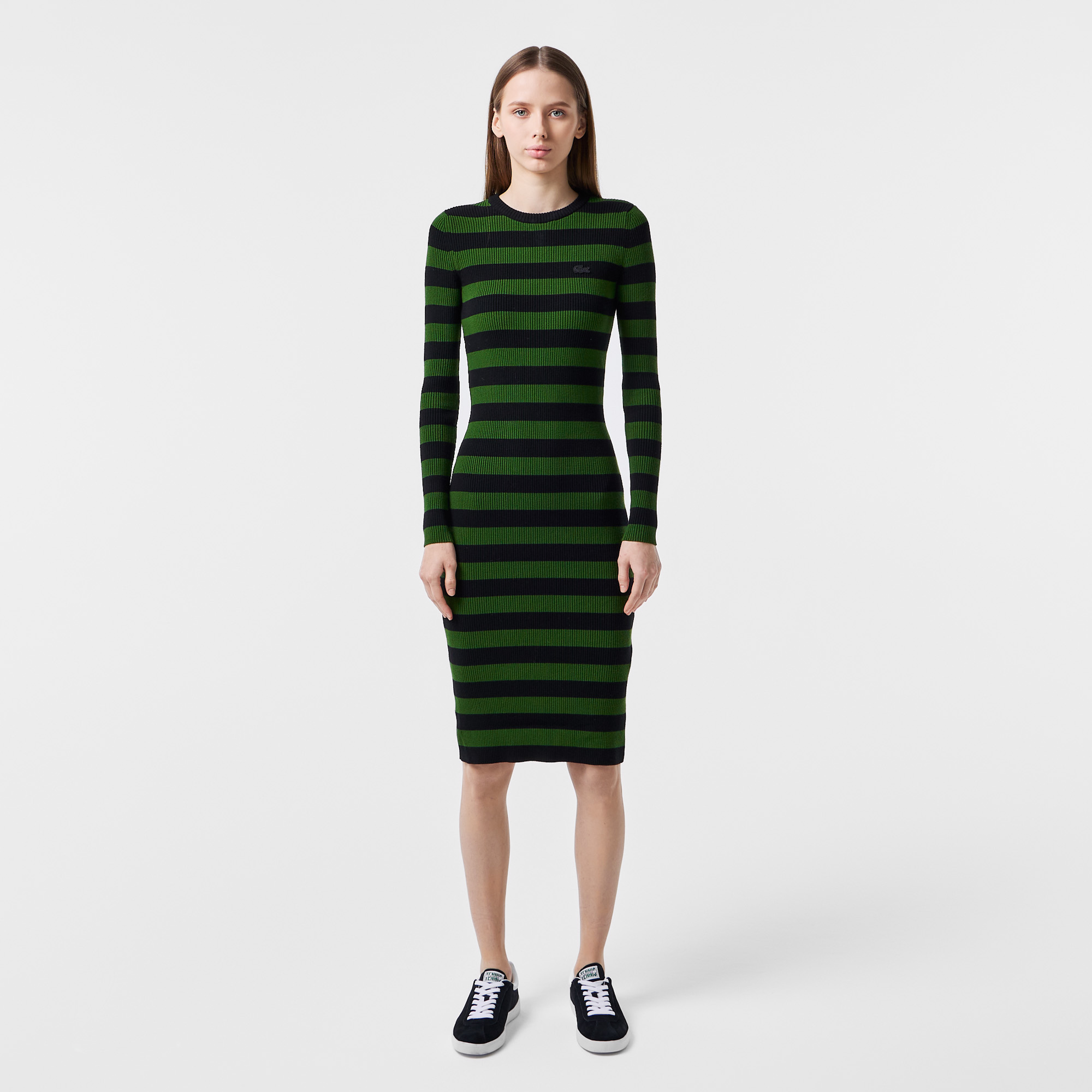 Платье Lacoste в полоску, разноцветный, арт. EF2406