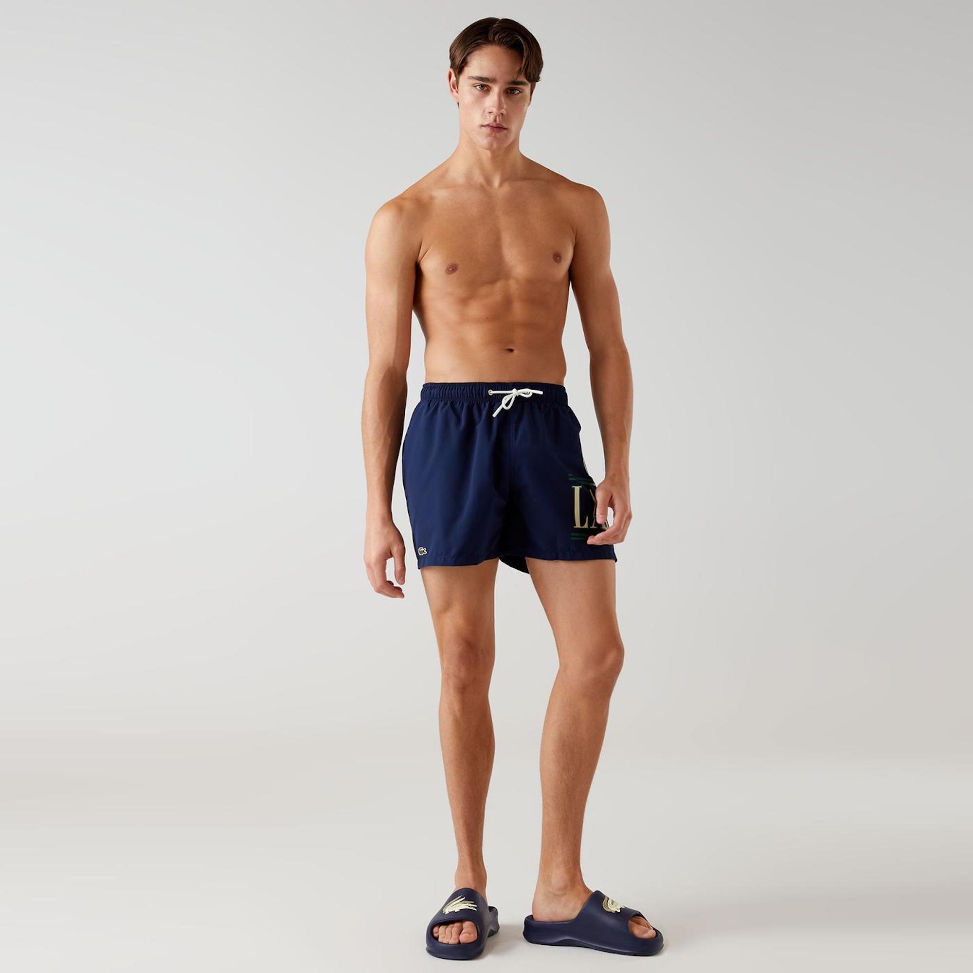 Мужские купальные шорты Lacoste, синий, арт. MH0401