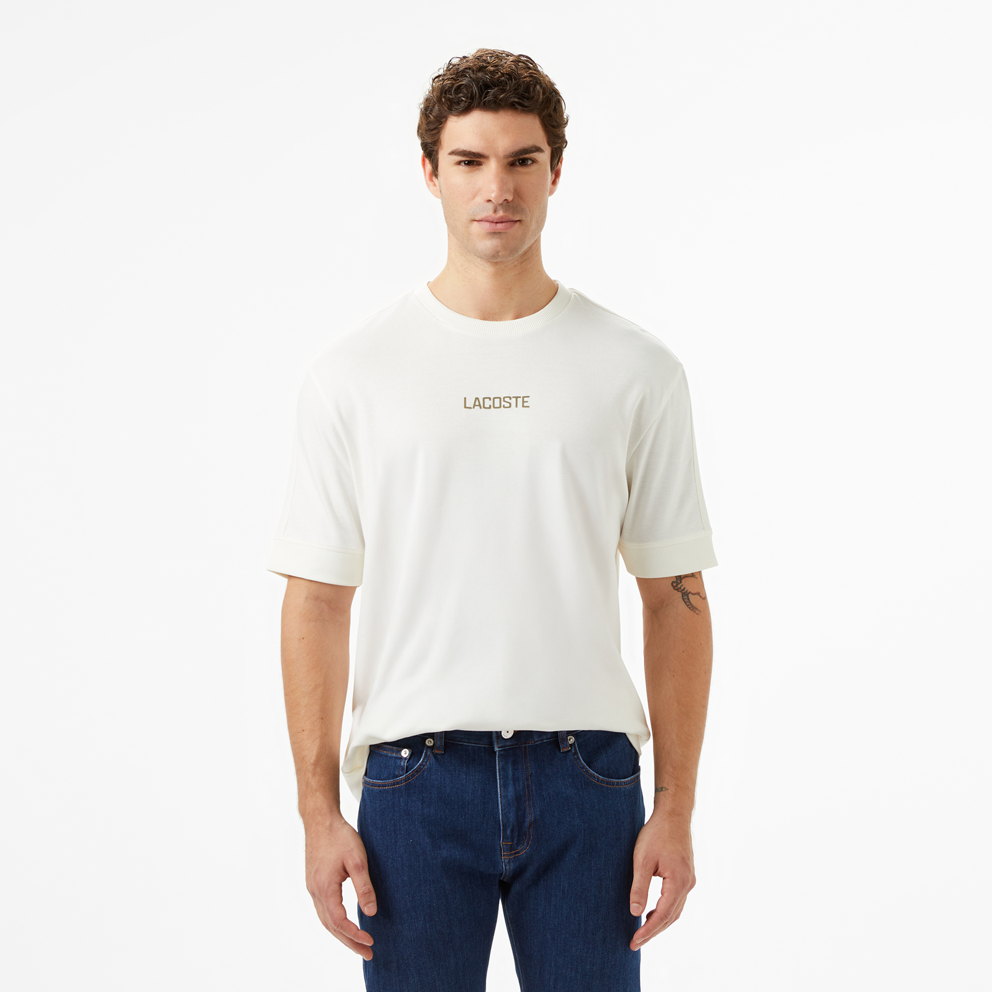 Футболка Lacoste свободного кроя, белый, арт. TH2606