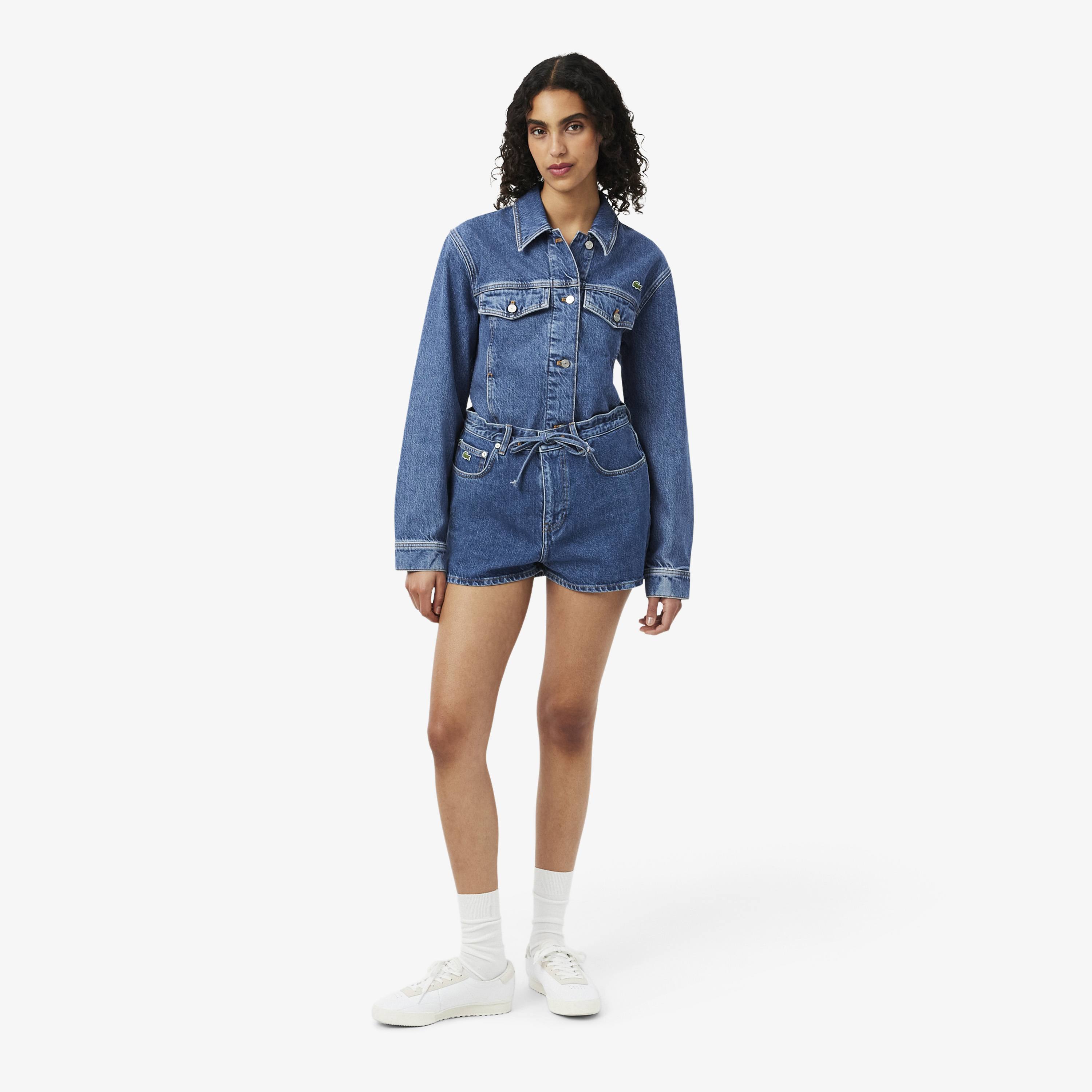 Женские джинсовые шорты Lacoste, синий, арт. FF0199