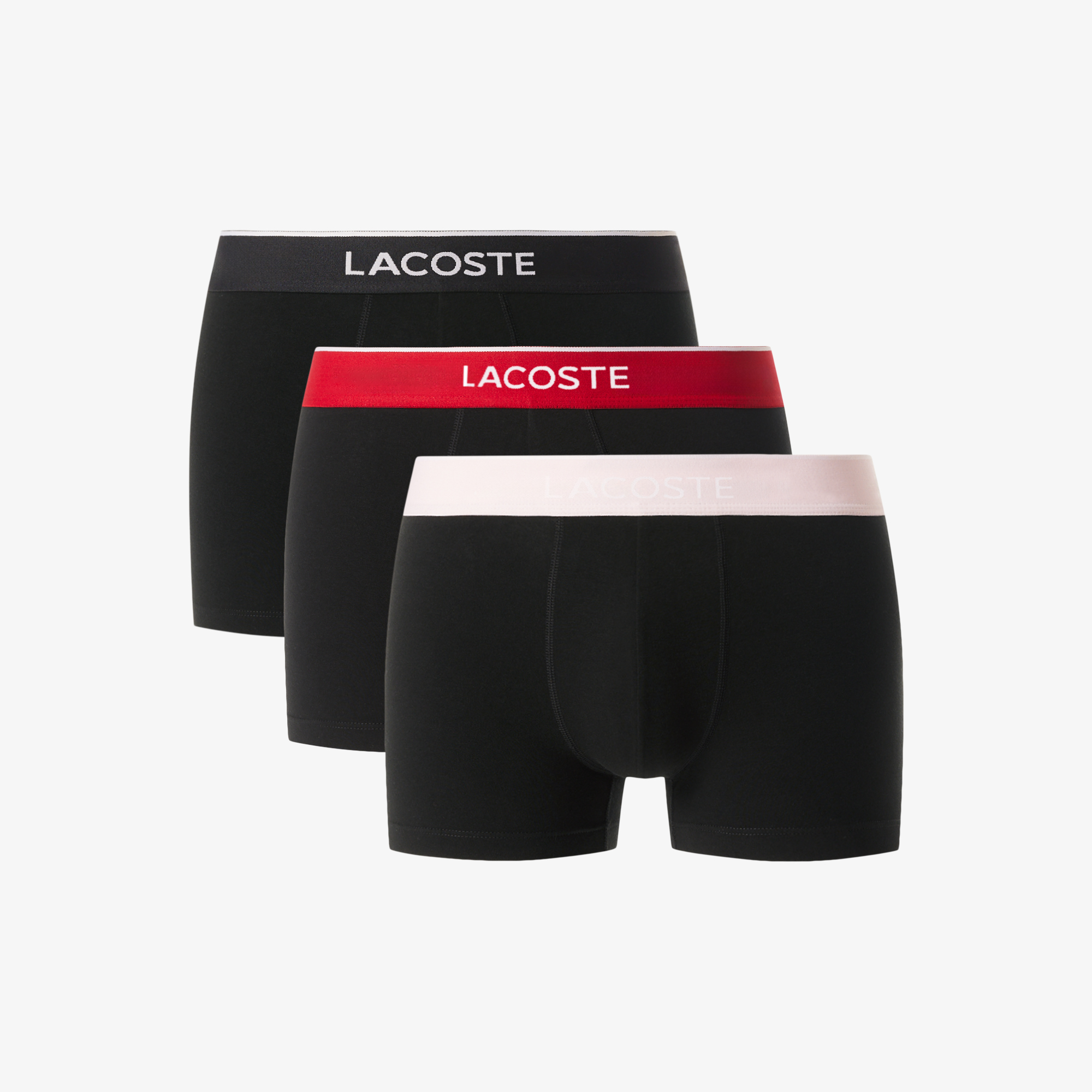 

Мужское нижнее бельё Lacoste из хлопка (3 ед.), Чёрный