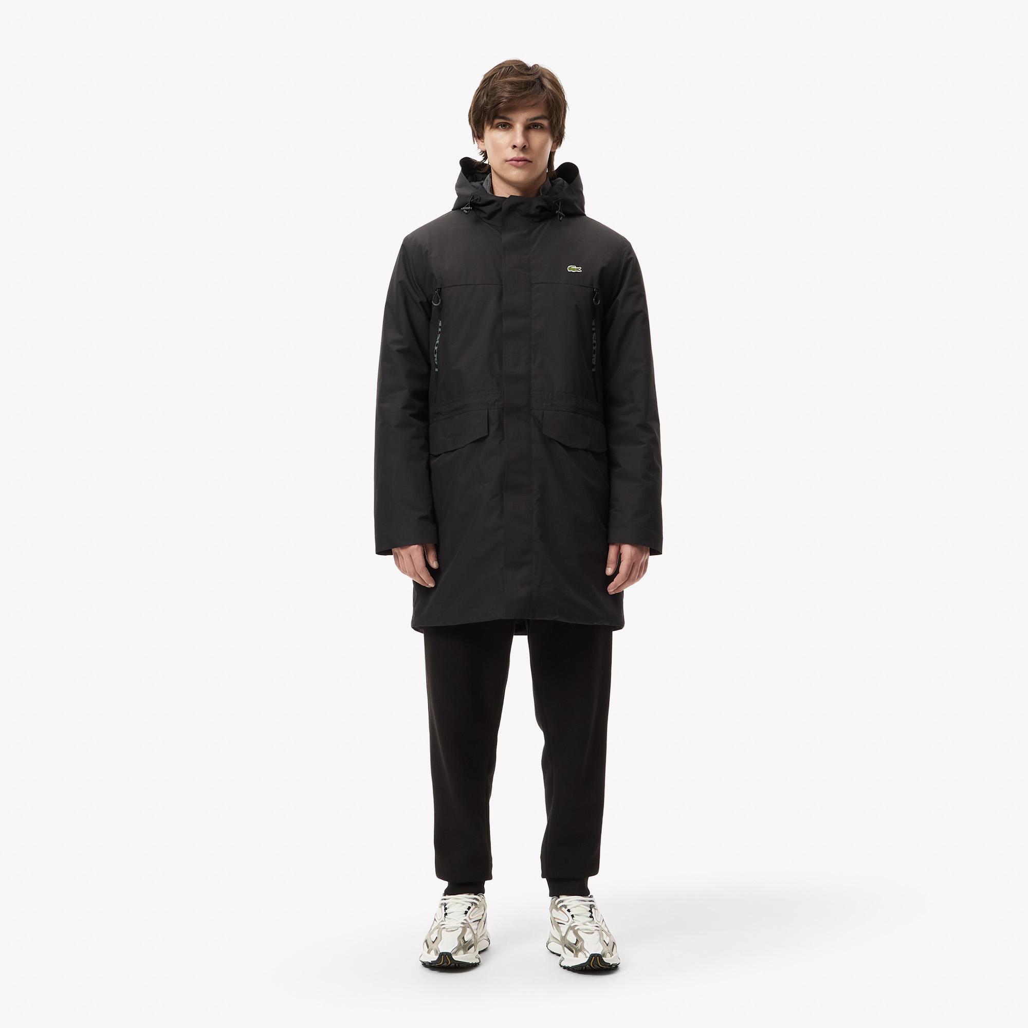 Мужская водоотталкивающая куртка Lacoste, черный, арт. BH1510