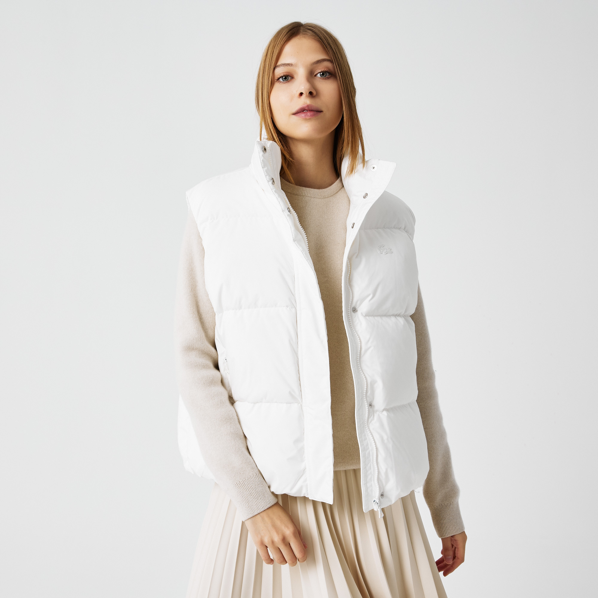 Женский жилет Lacoste, белый, арт. BF2230