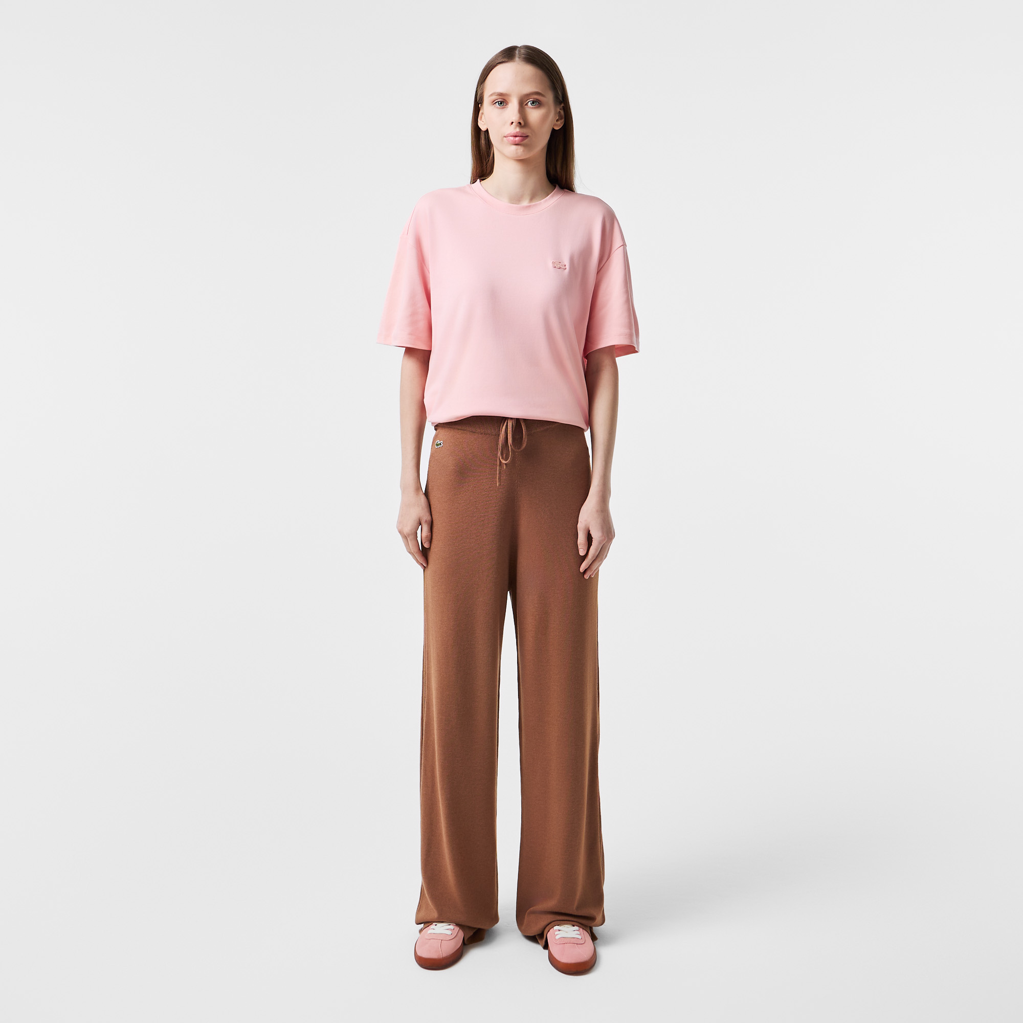 

Женские брюки Lacoste свободного кроя, Бежевый