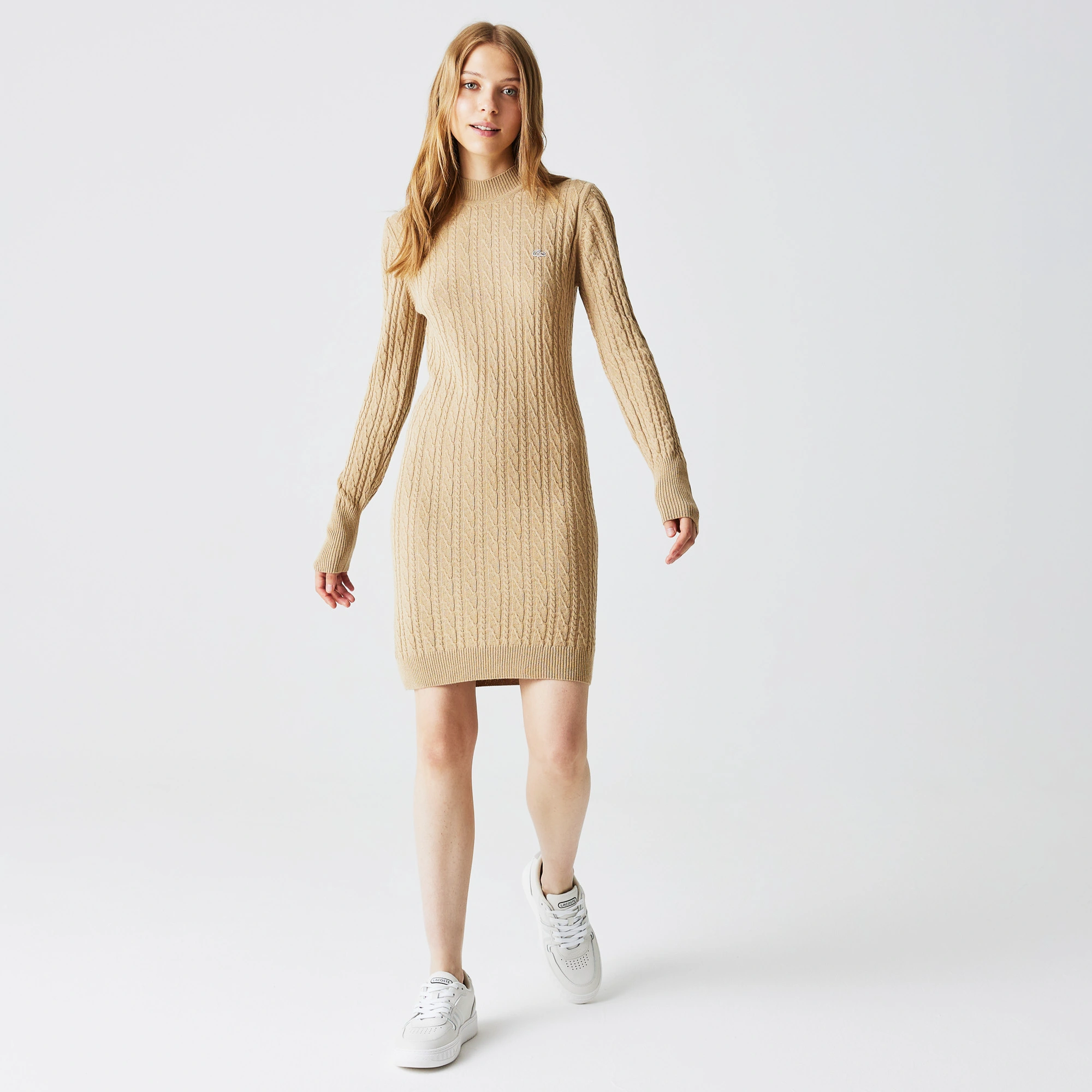 

Женское платье Lacoste с длинными рукавами, Коричневый