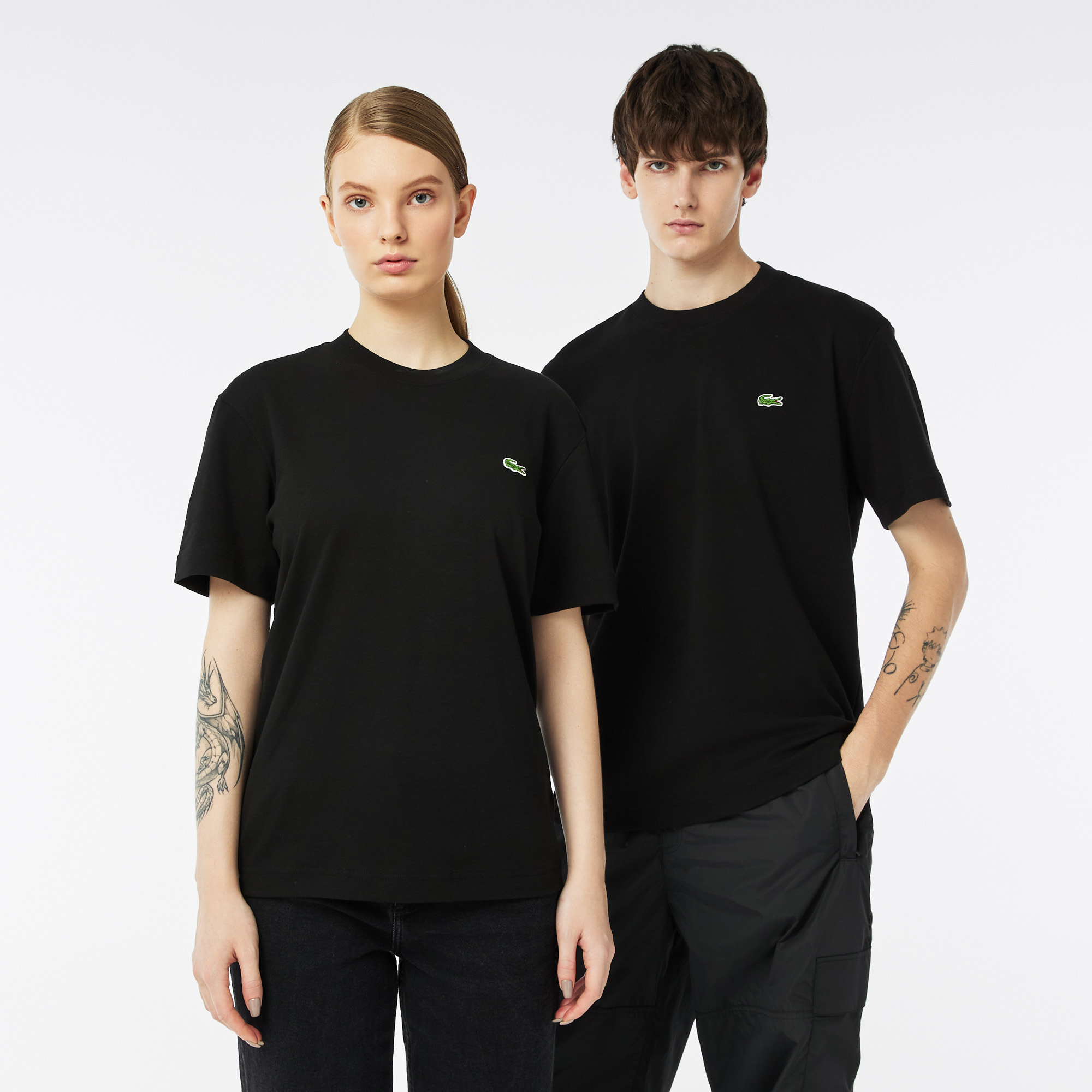 

Футболка Lacoste унисекс из органического хлопка, Чёрный