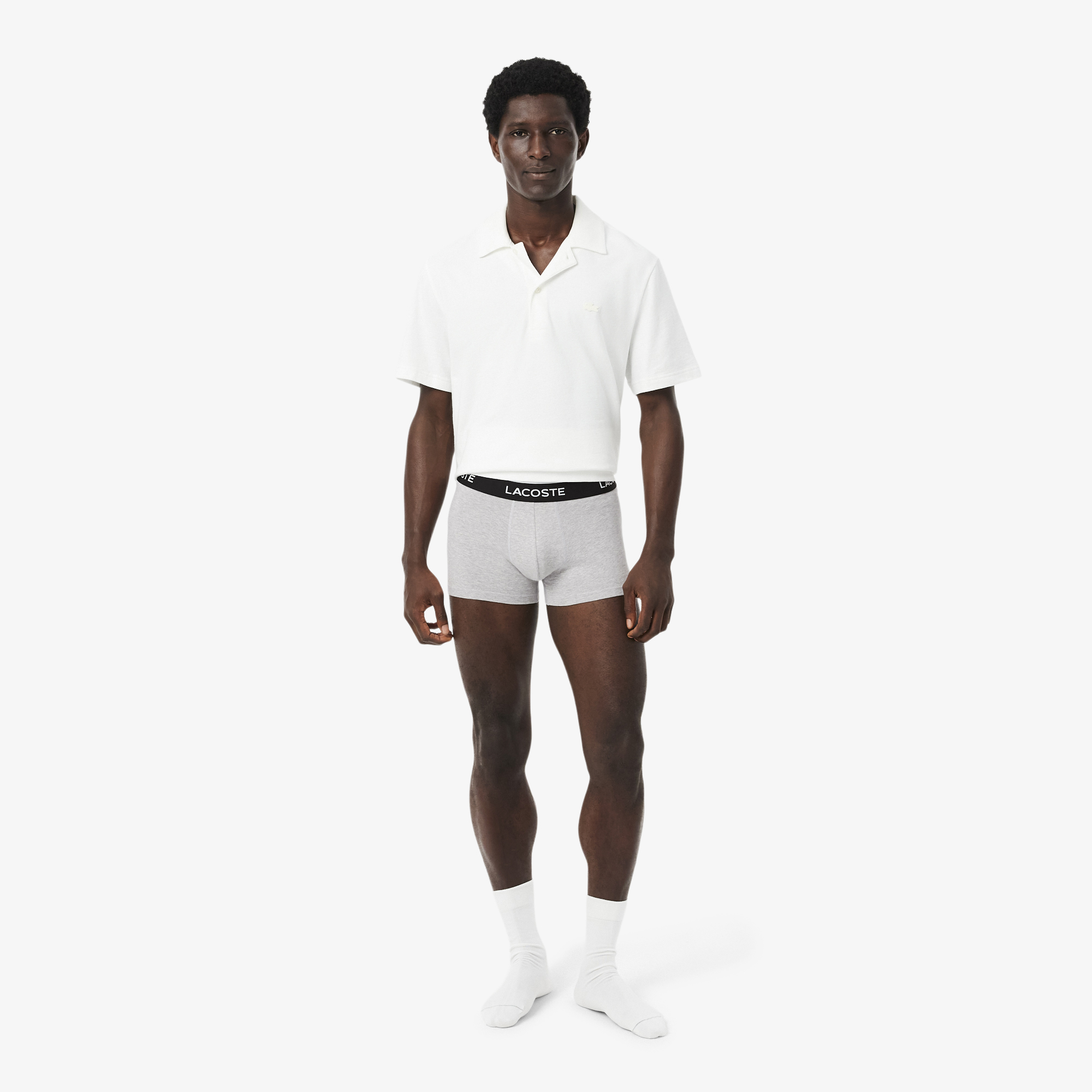 Мужские трусы-боксеры Lacoste (комплект 3 шт.), черный, арт. 5H1300