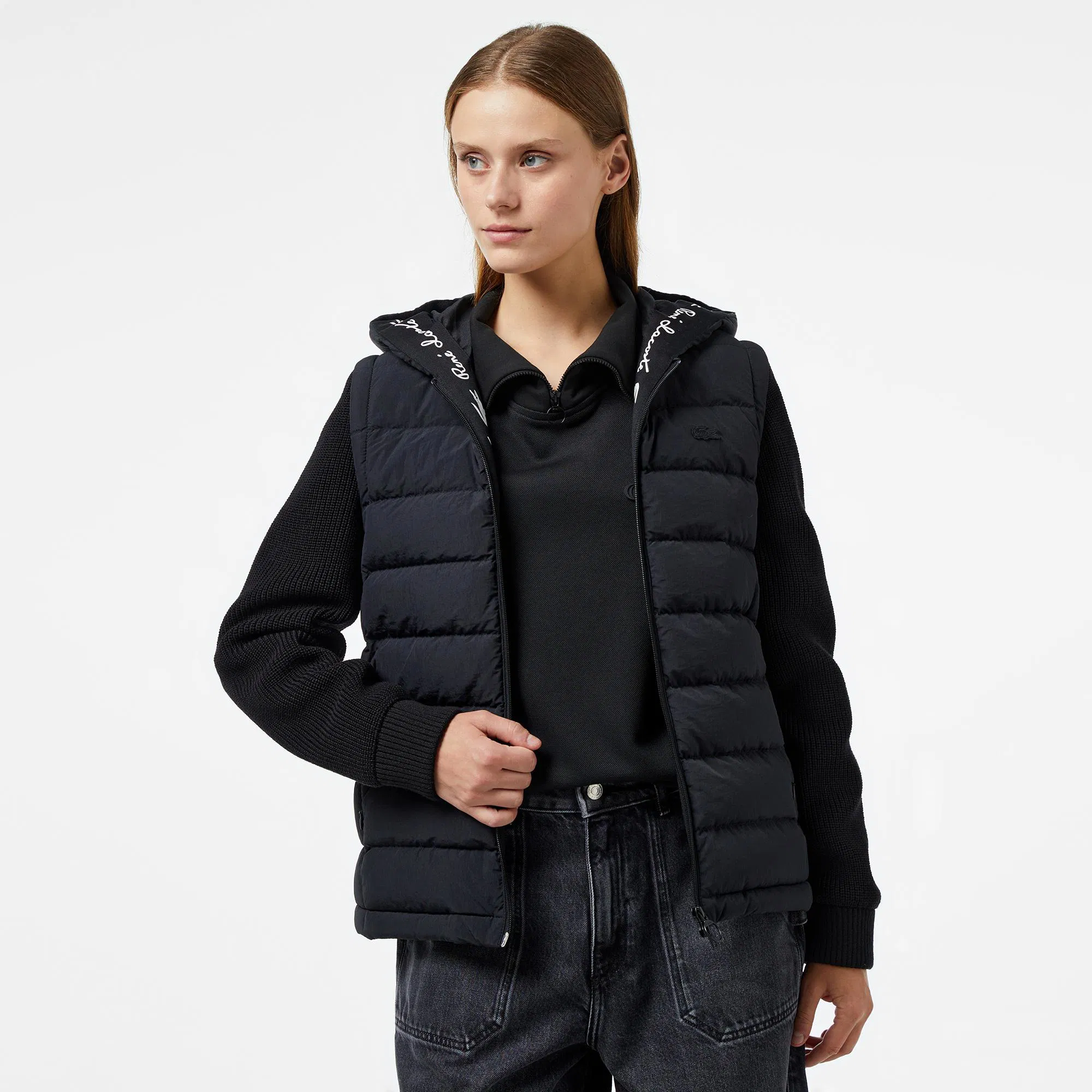 Жилет Lacoste утепленный стеганый, черный, арт. BF2510