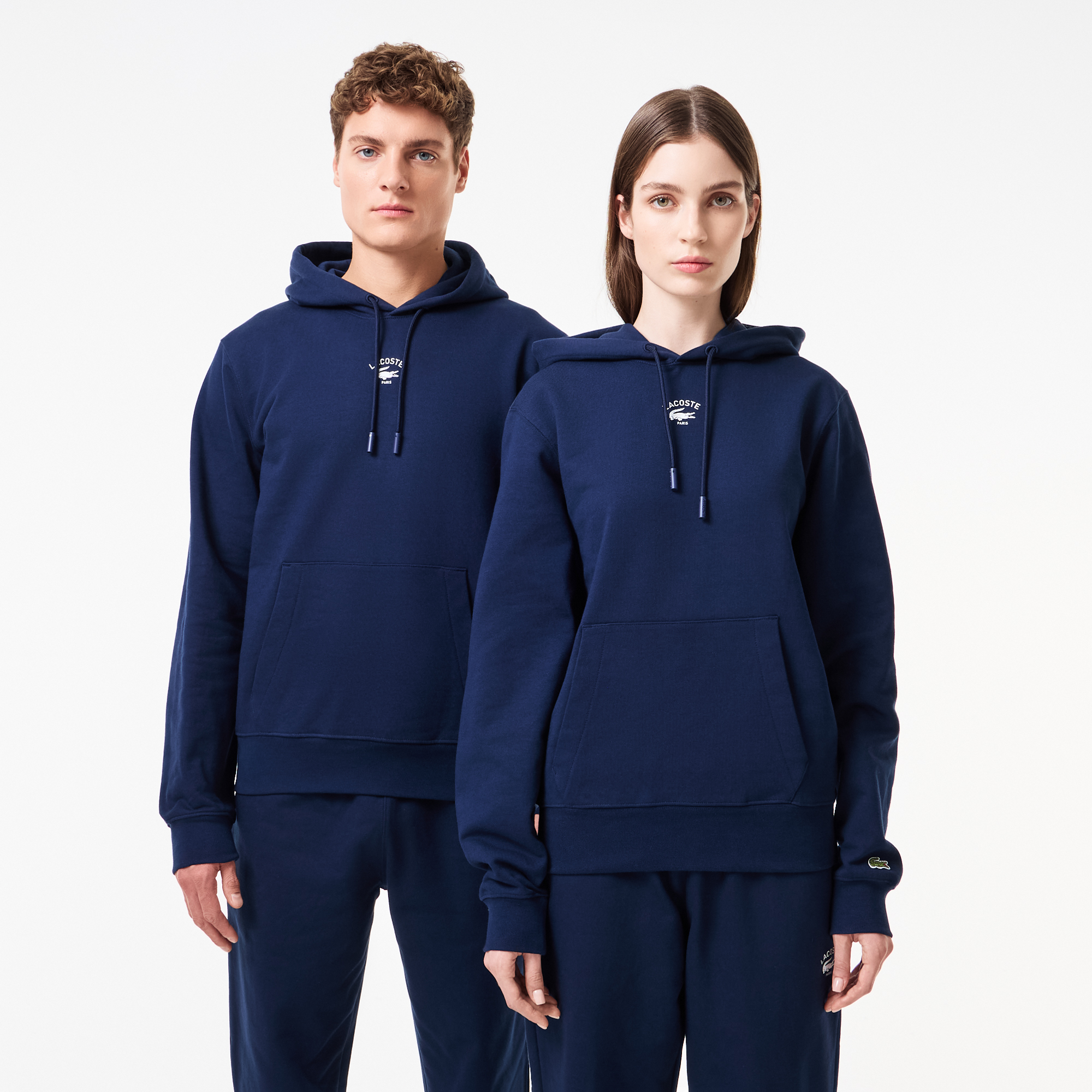 Хлопковая толстовка Lacoste Unisex с капюшоном, синий, арт. SH2740R