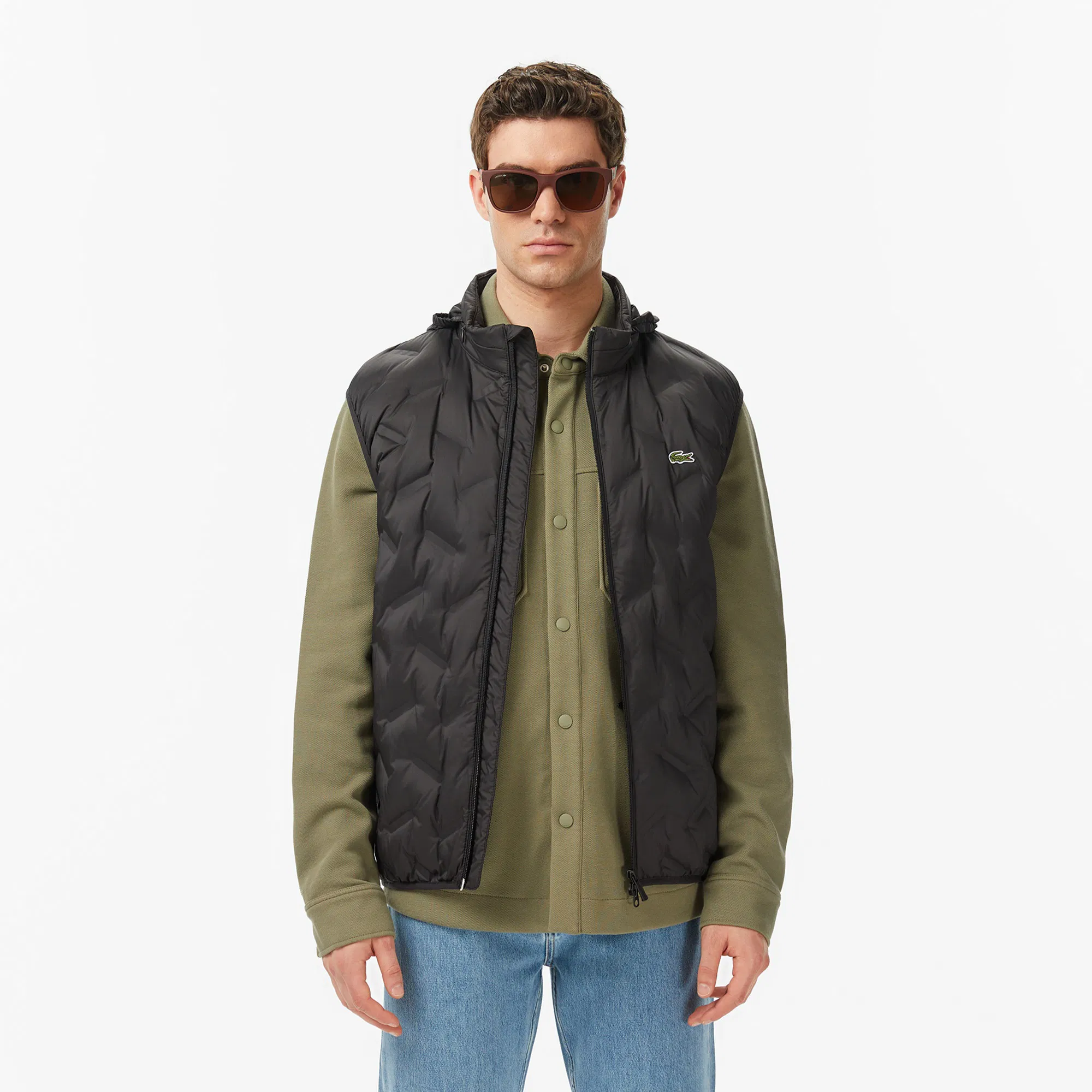 Мужской жилет Lacoste BH0621, черный, арт. BH0621