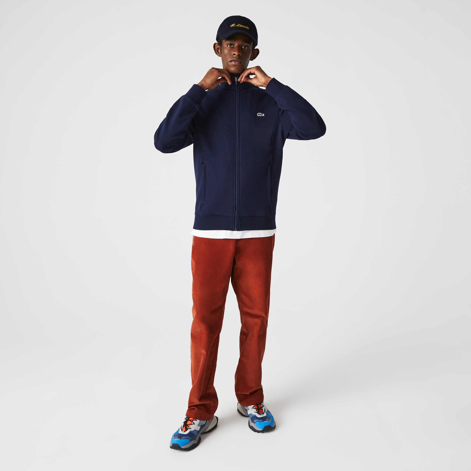 Мужская флисовая толстовка Lacoste SPORT, синий, арт. SH1559