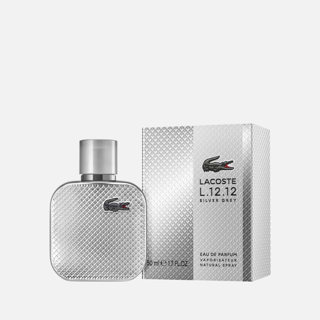 LACOSTE Парфюмерная вода L.12.12 Silver grey 50мл