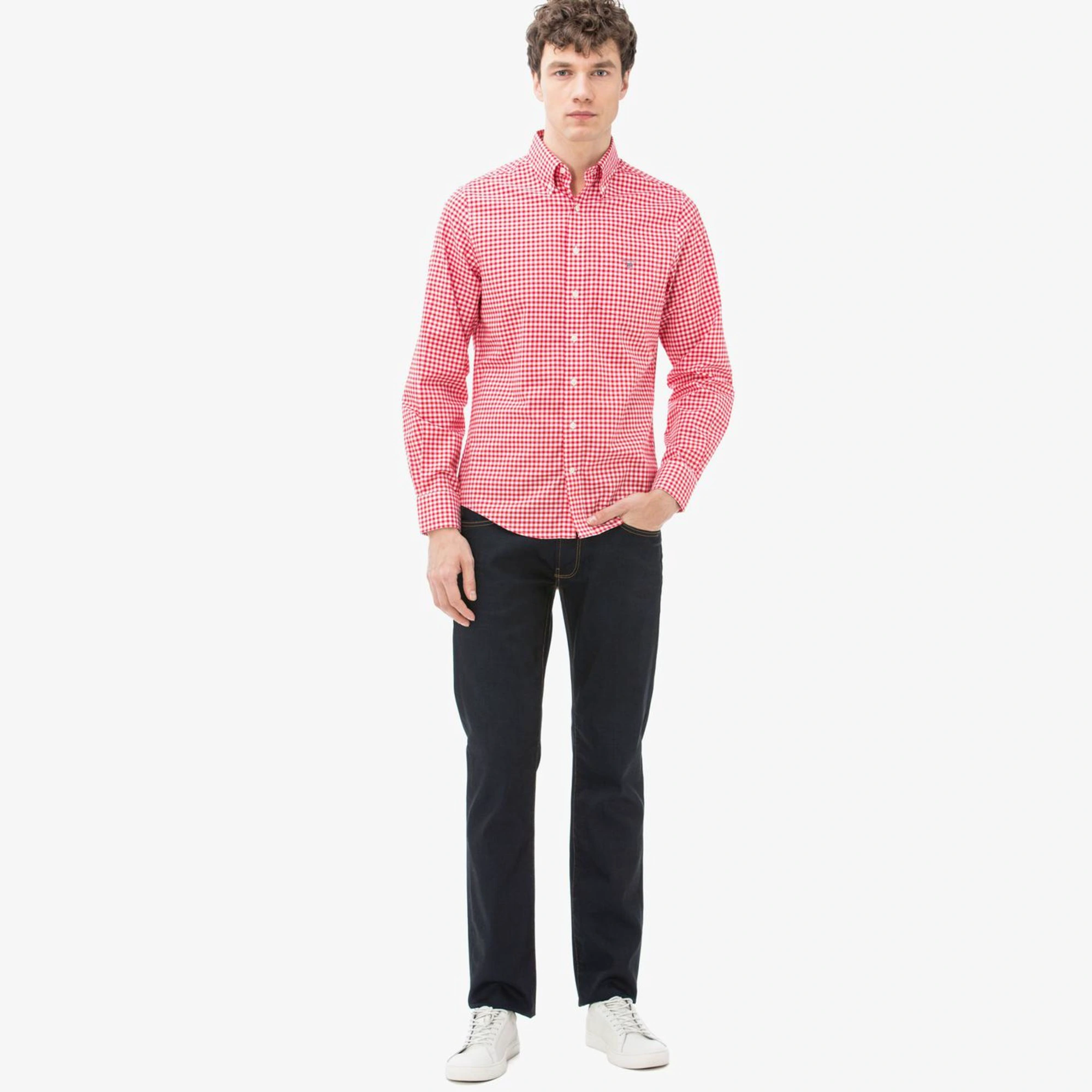 Джинсы прямые Lacoste, черный, арт. HH9529P