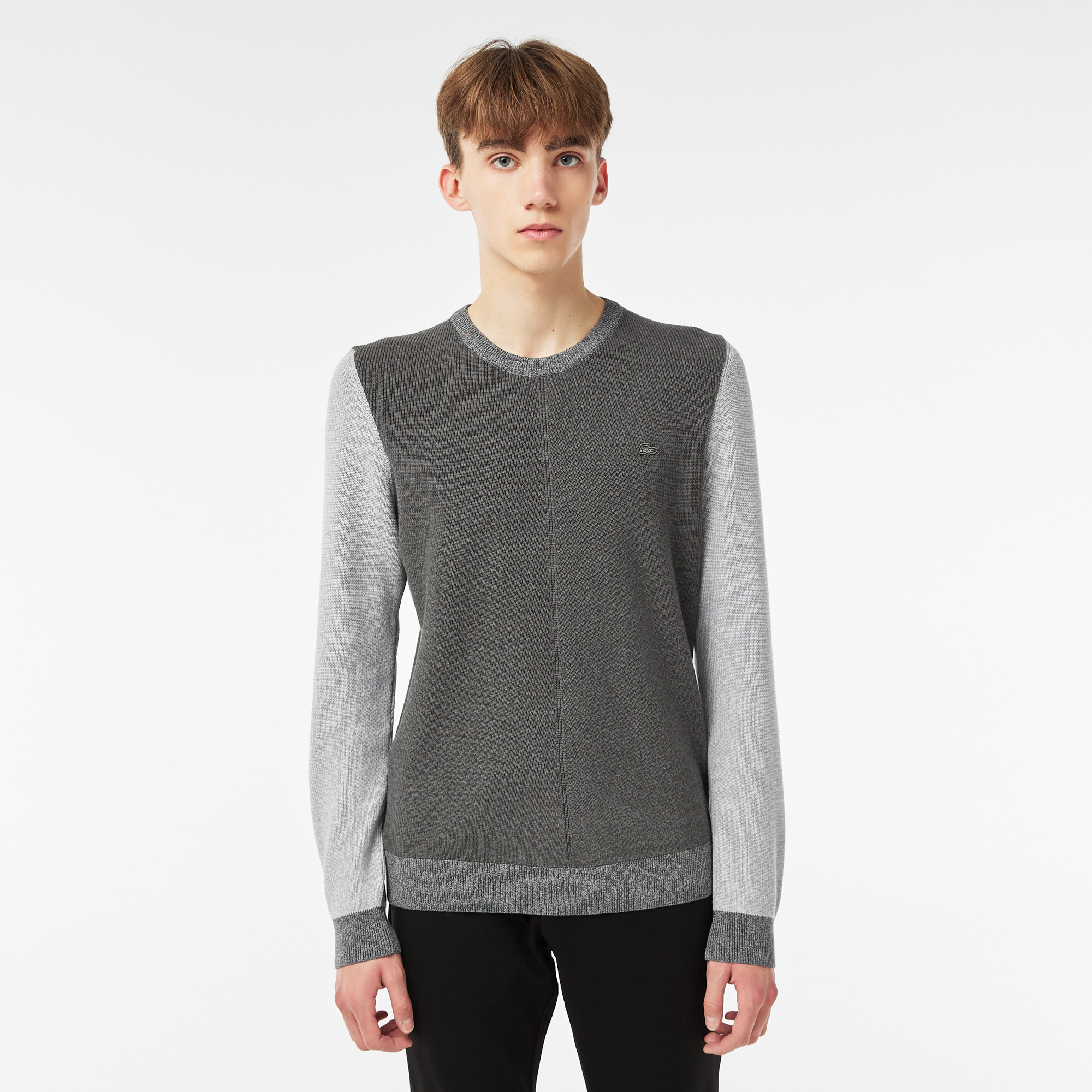 

Мужской хлопковый свитер Lacoste, Серый