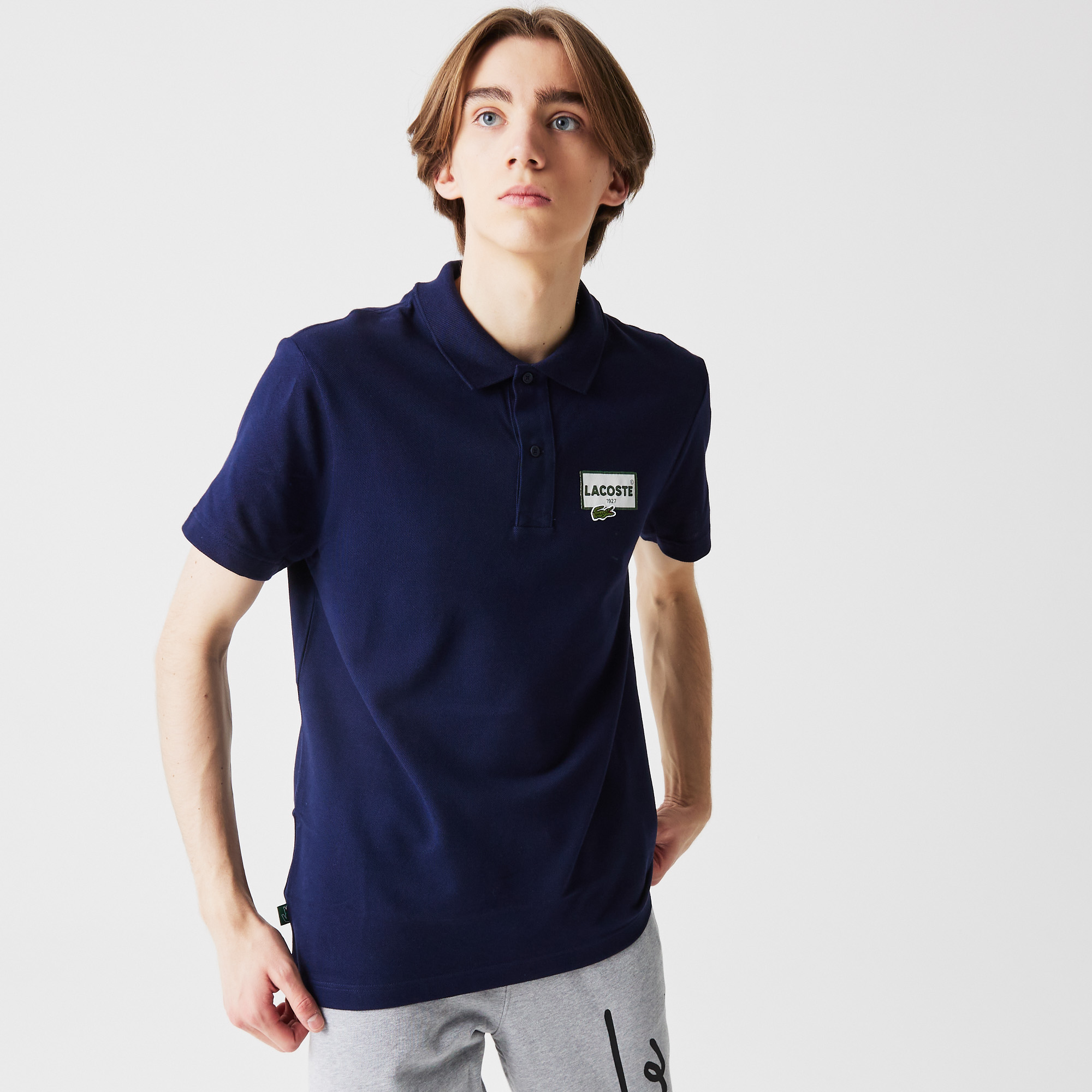 

Мужское поло Lacoste Heritage Regular Fit, Синий