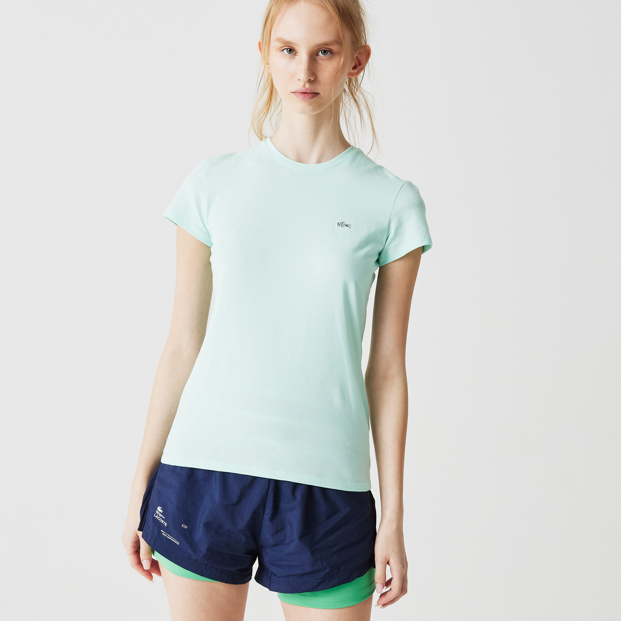 

Женская футболка Lacoste стандартного кроя, Голубой