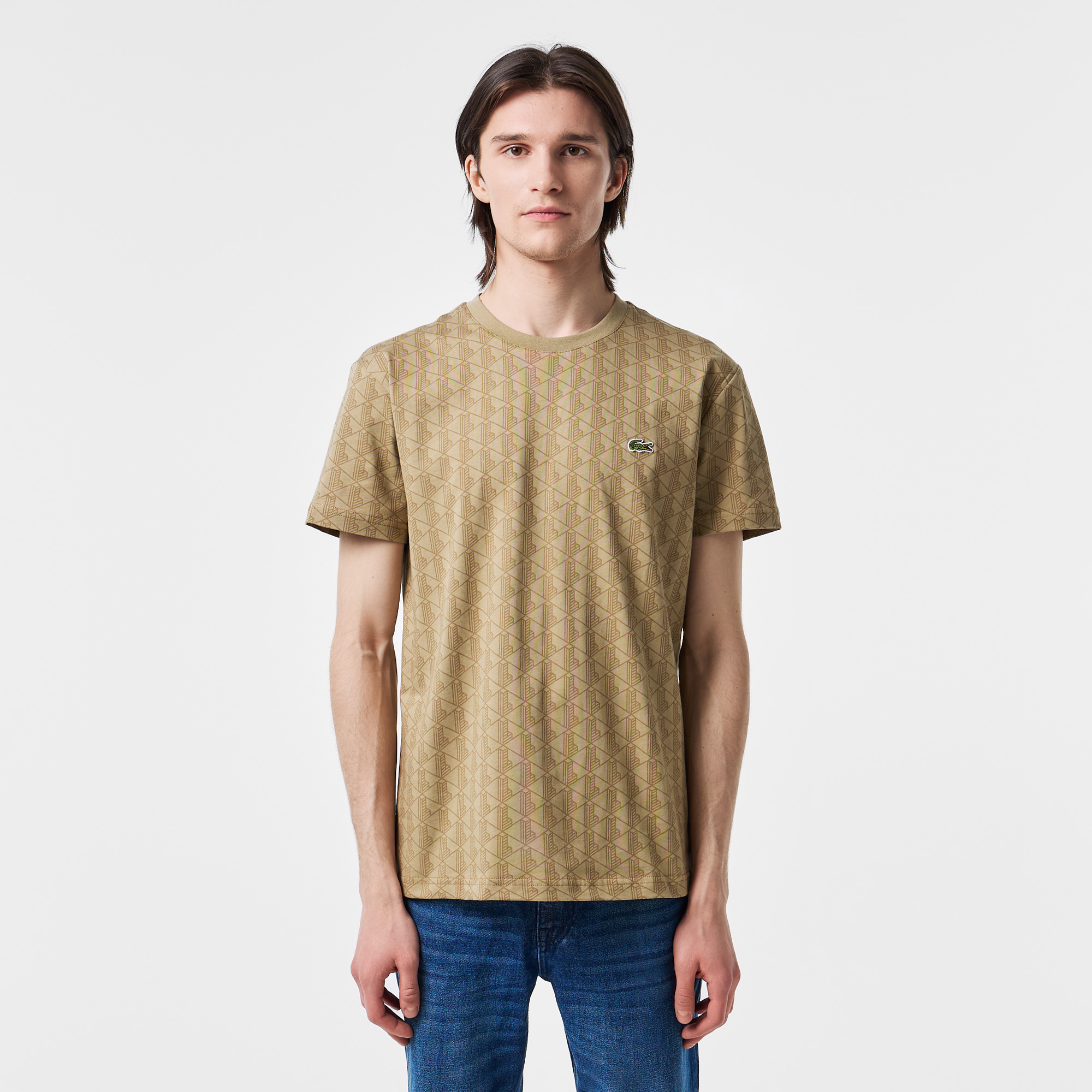 Мужская футболка Lacoste L!VE, коричневый, арт. TH2413