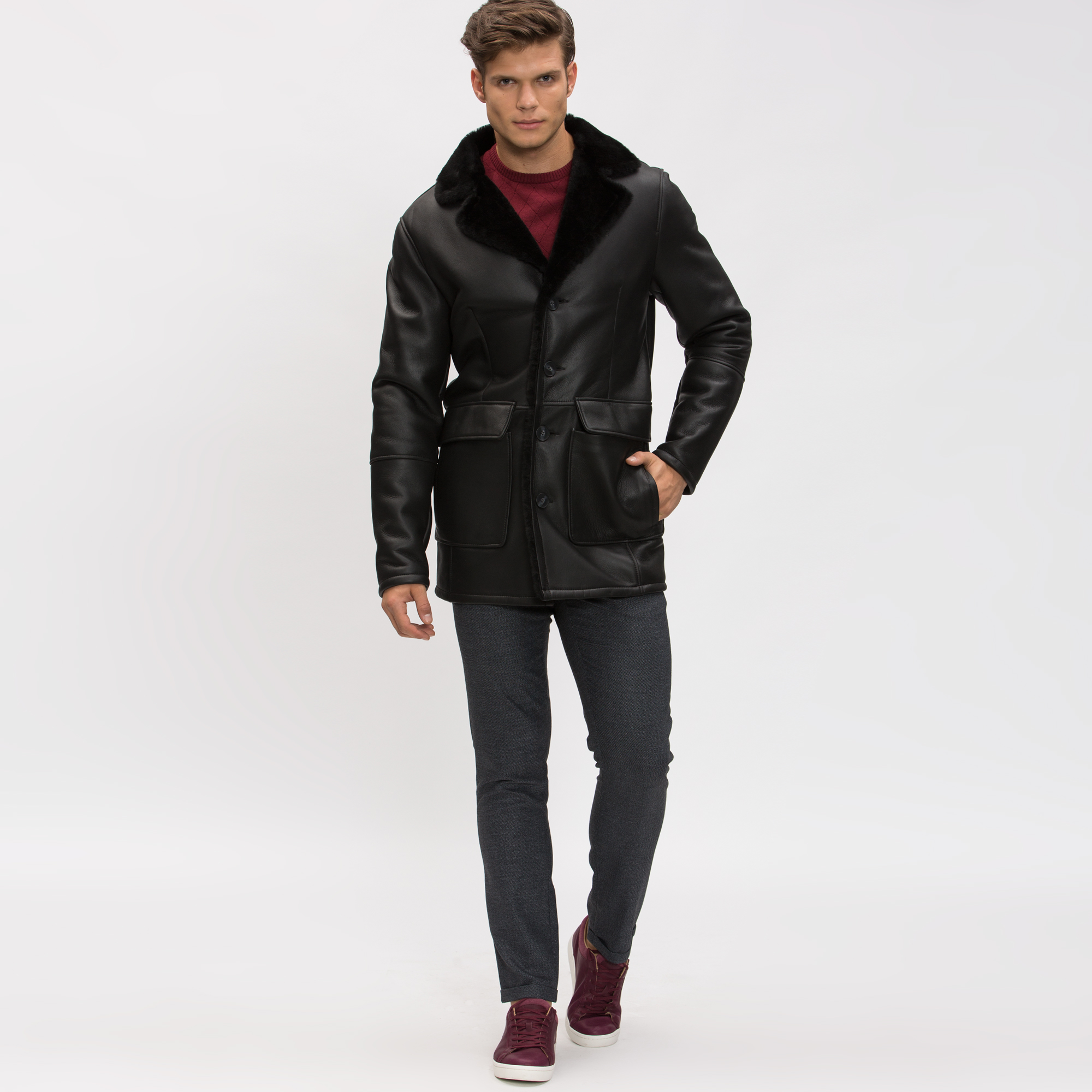 Мужская куртка Lacoste BH1628, черный, арт. BH1628