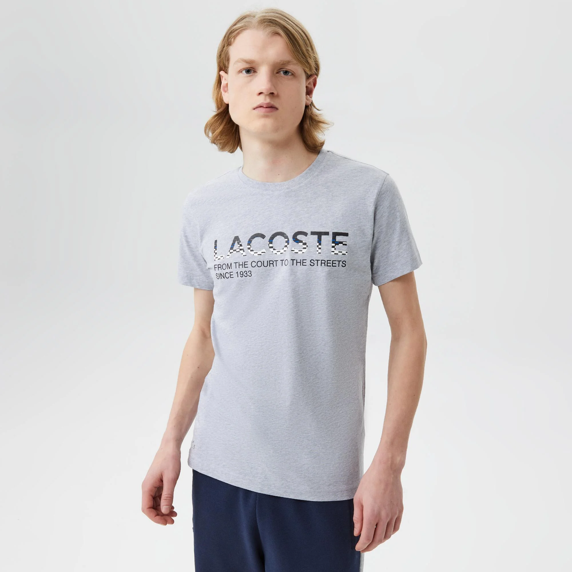 

Мужская футболка Lacoste стандартного кроя, Серый