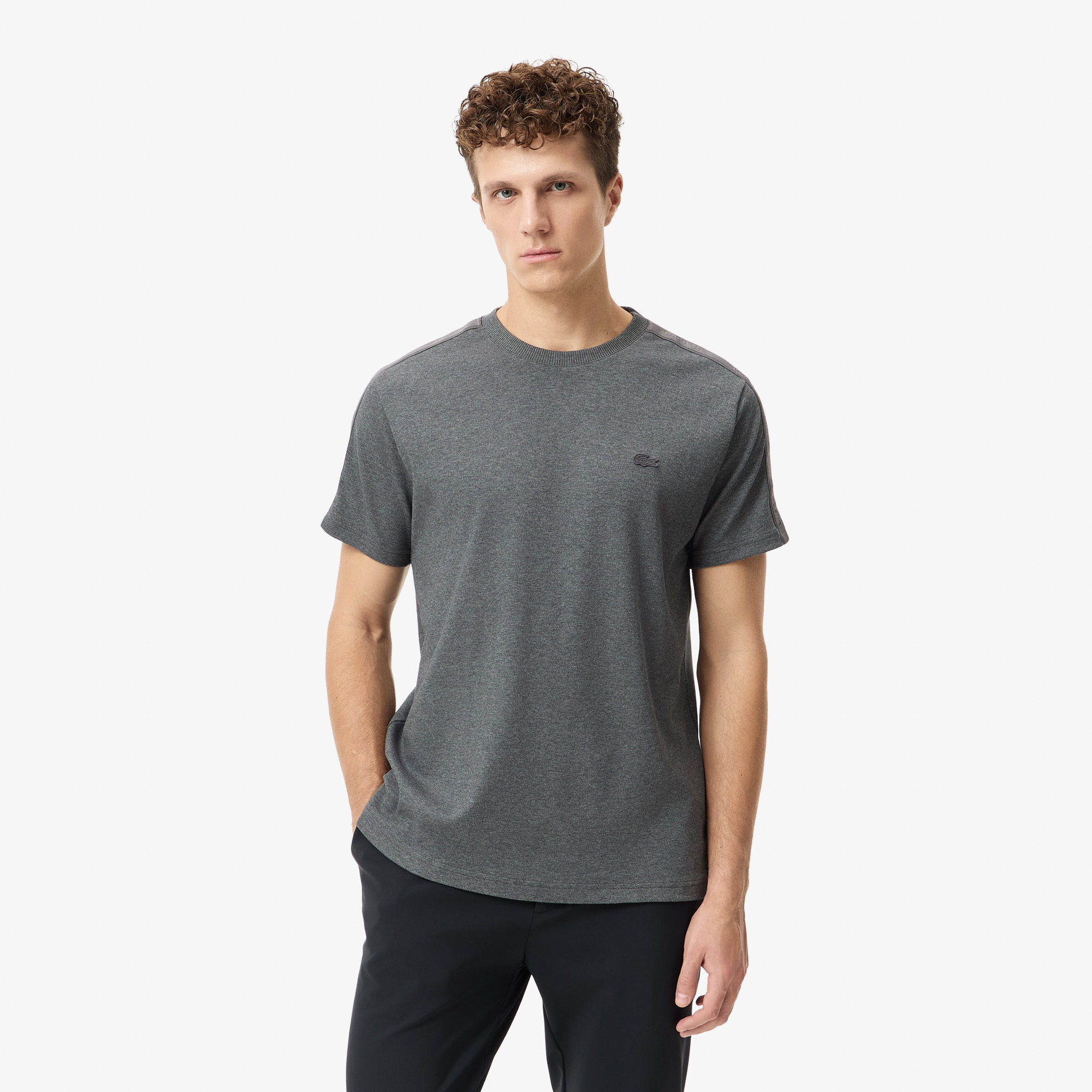 Мужская футболка Lacoste, серый, арт. TH2614