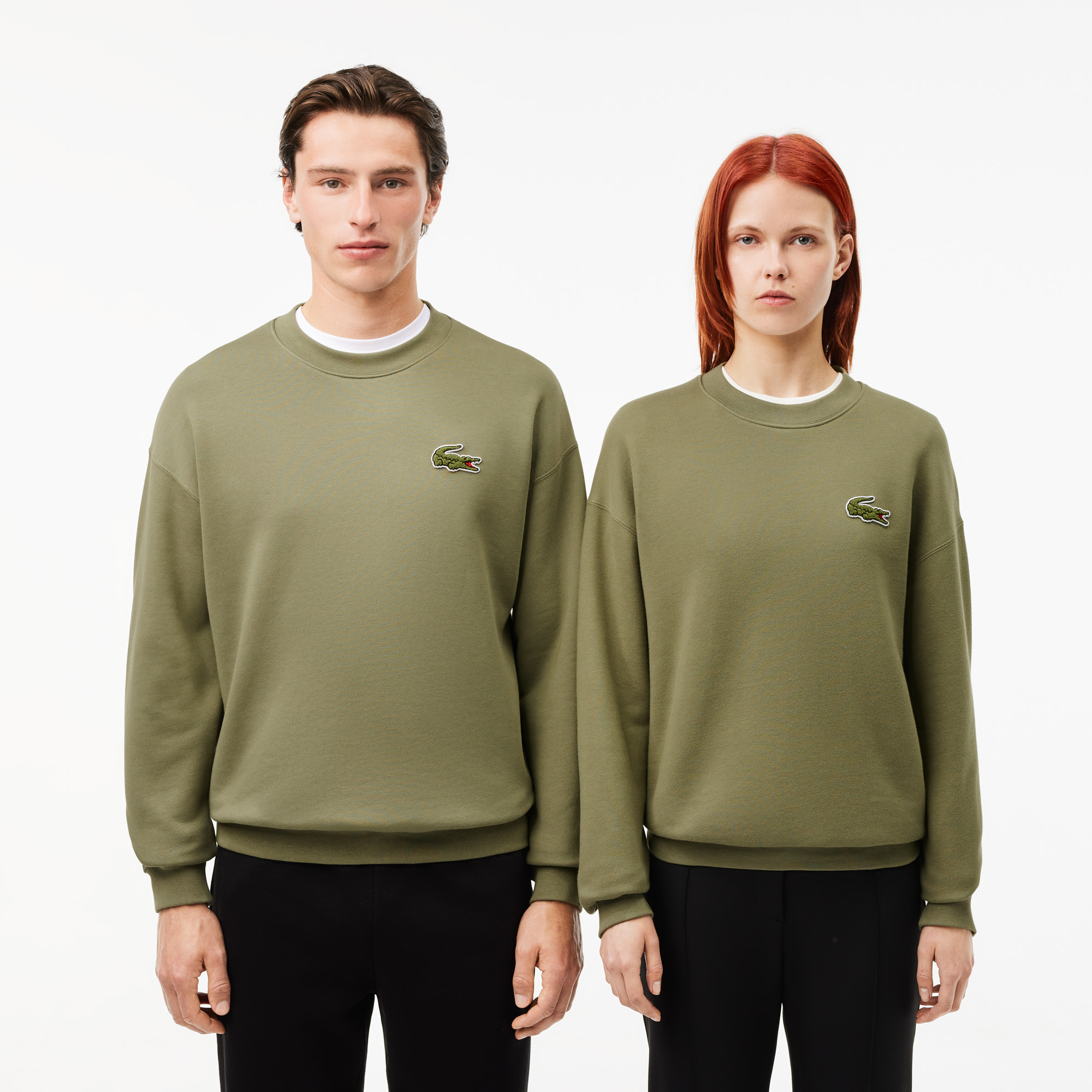 Флисовая толстовка Lacoste Unisex, хаки, арт. SH2741