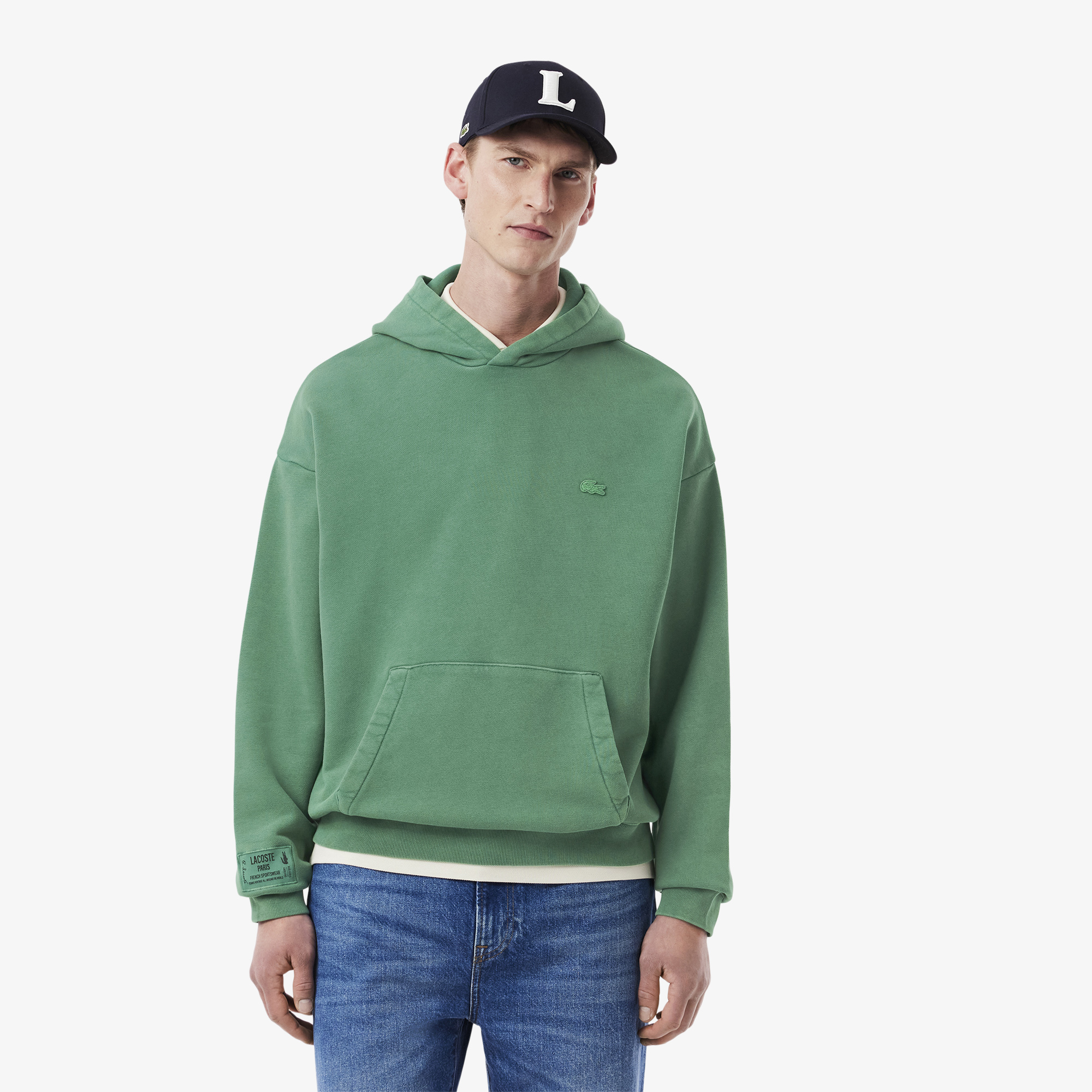 Мужская толстовка Lacoste, зеленый, арт. SH9905